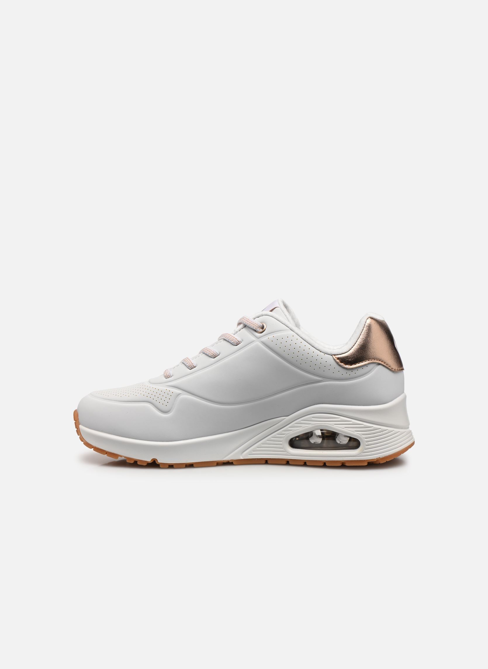 Niedrige Sneaker Uno - Shimmer Away damen weiß Skechers Niedrige Sneaker Uno - Shimmer Away damen weiß WHT
