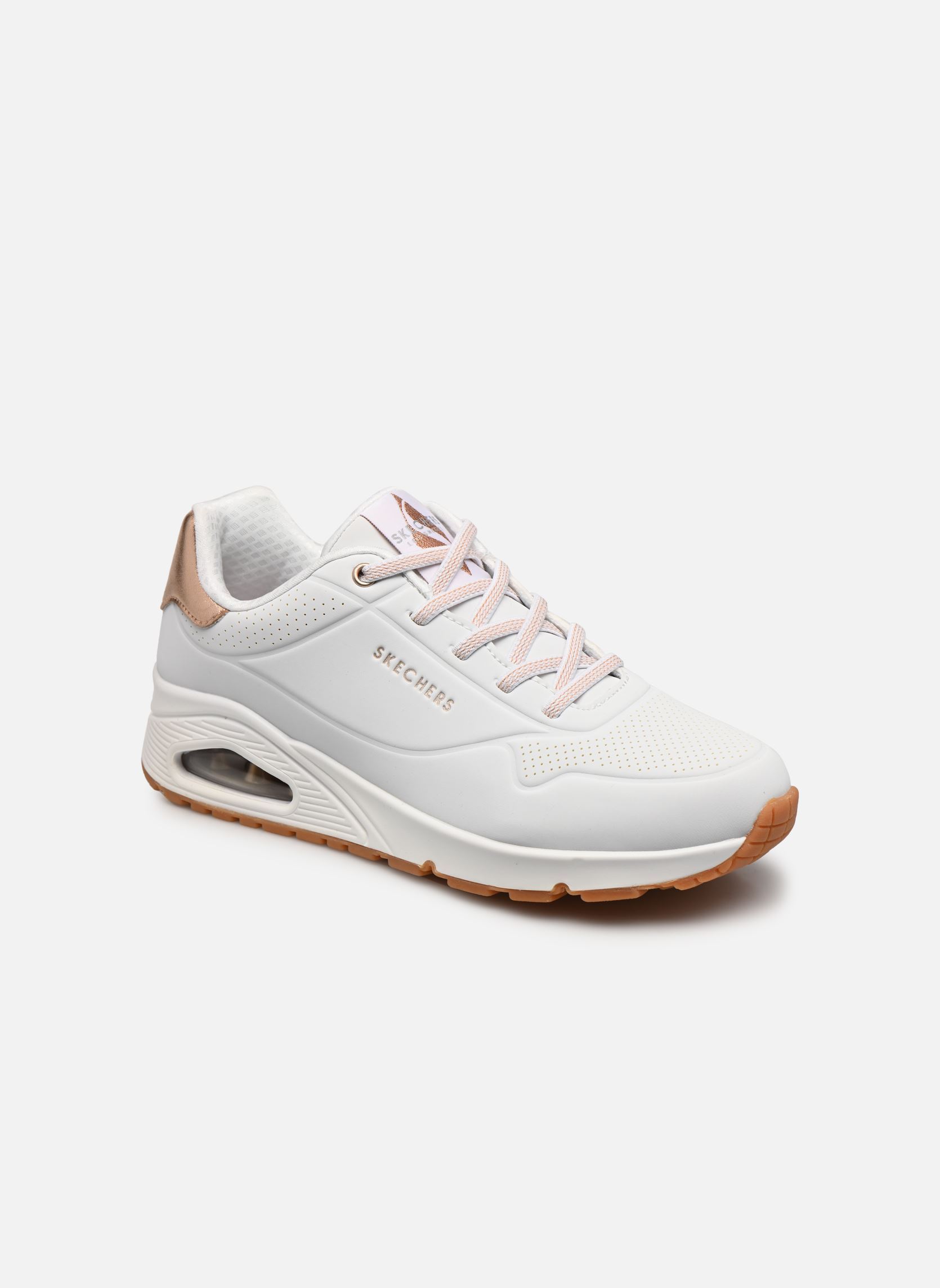 Baskets Skechers Uno Shimmer Away Skechers 155196 Wht - vue 4