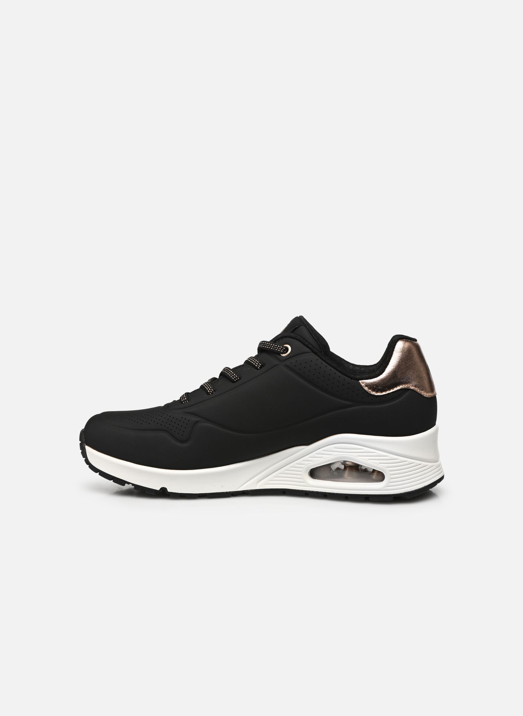 Niedrige Sneaker Uno - Shimmer Away damen schwarz Skechers Niedrige Sneaker Uno - Shimmer Away damen schwarz BLK