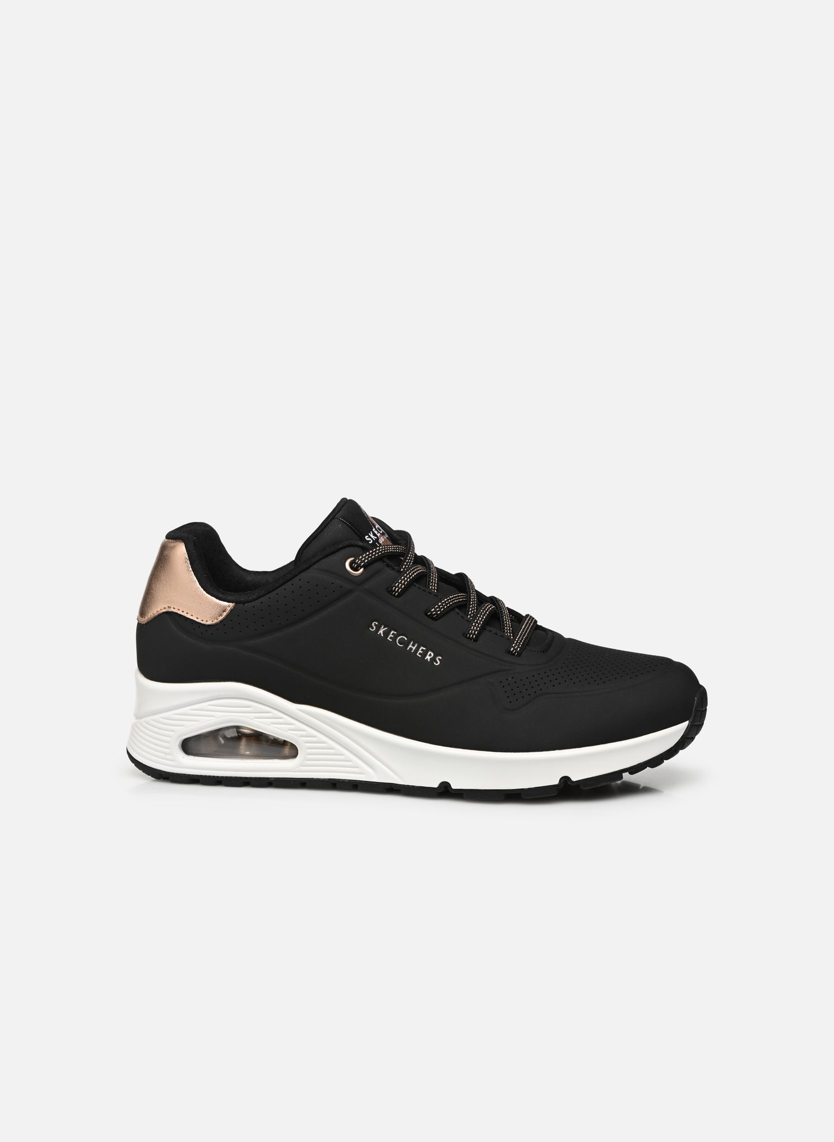 Niedrige Sneaker Uno - Shimmer Away damen schwarz Skechers Niedrige Sneaker Uno - Shimmer Away damen schwarz BLK