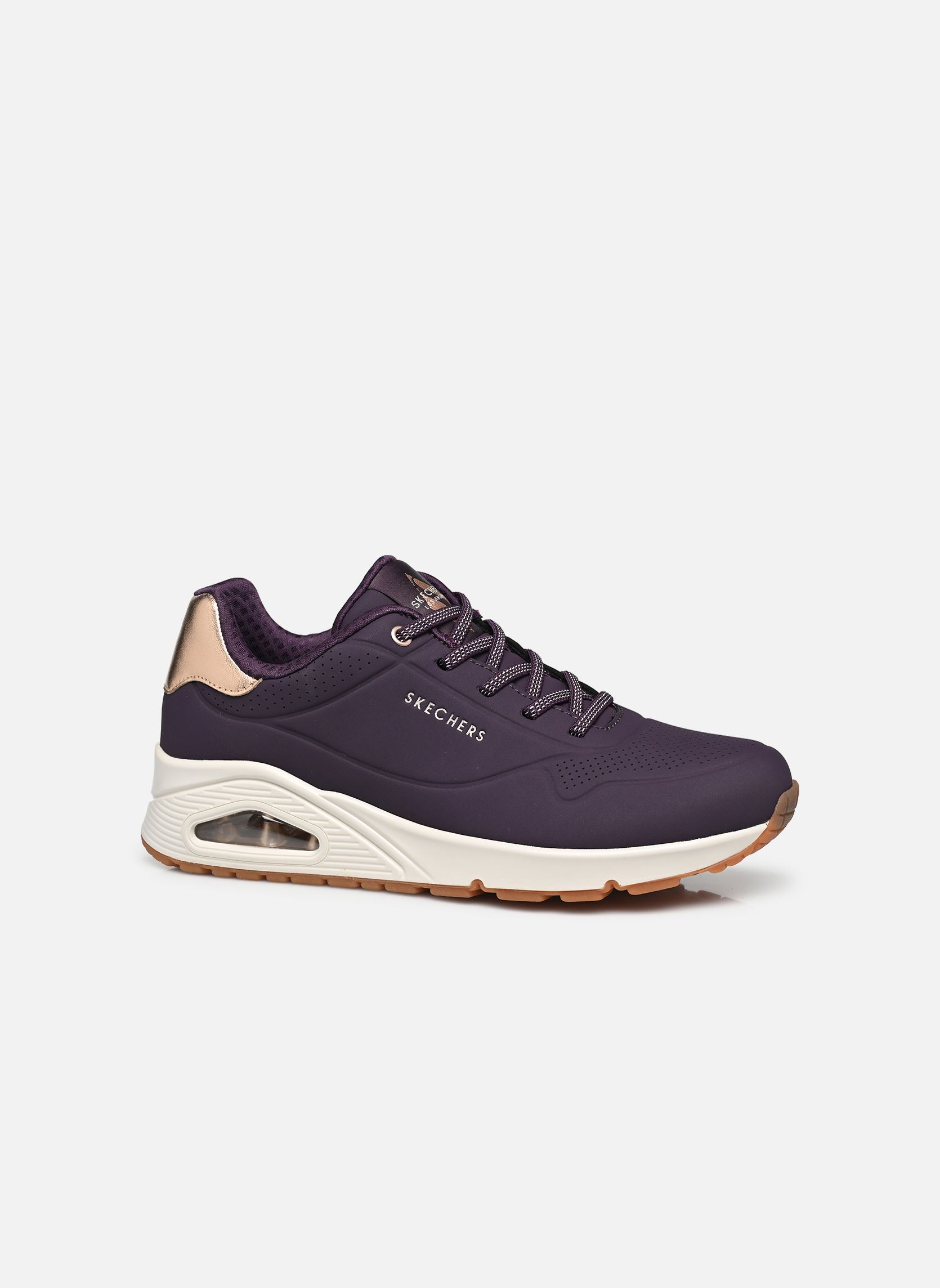 Baskets basses Uno - Shimmer Away femme violet Skechers Baskets basses Uno - Shimmer Away femme violet DKPR