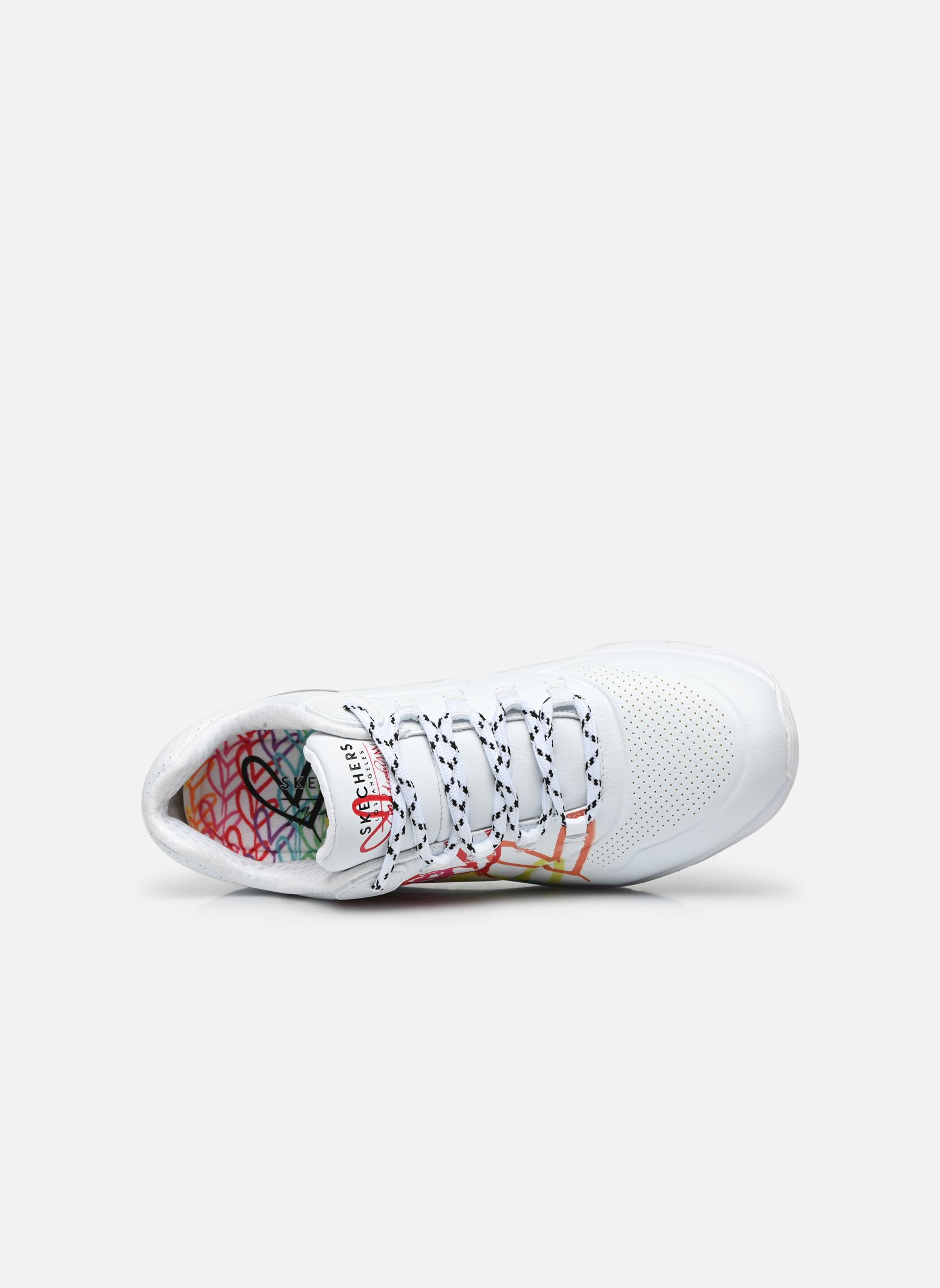 Niedrige Sneaker Uno 2 - Floating Love Goldcrown damen weiß Skechers Niedrige Sneaker Uno 2 - Floating Love Goldcrown damen weiß WHT