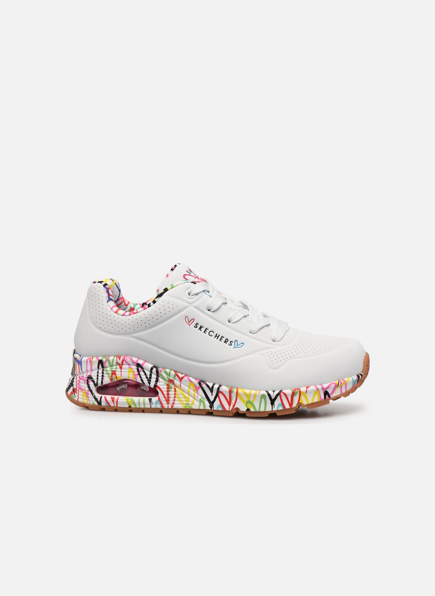 Baskets basses Uno - Loving Love Goldcrown femme blanc Skechers Baskets basses Uno - Loving Love Goldcrown femme blanc WHT
