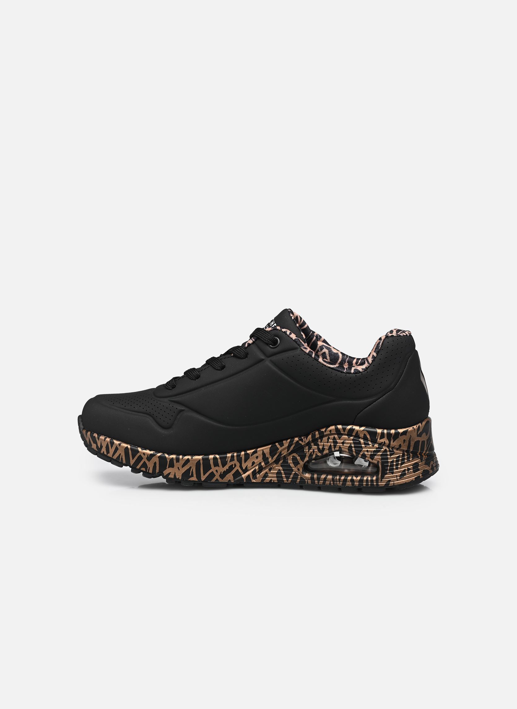 Niedrige Sneaker Uno - Loving Love Goldcrown damen schwarz Skechers Niedrige Sneaker Uno - Loving Love Goldcrown damen schwarz BKRG