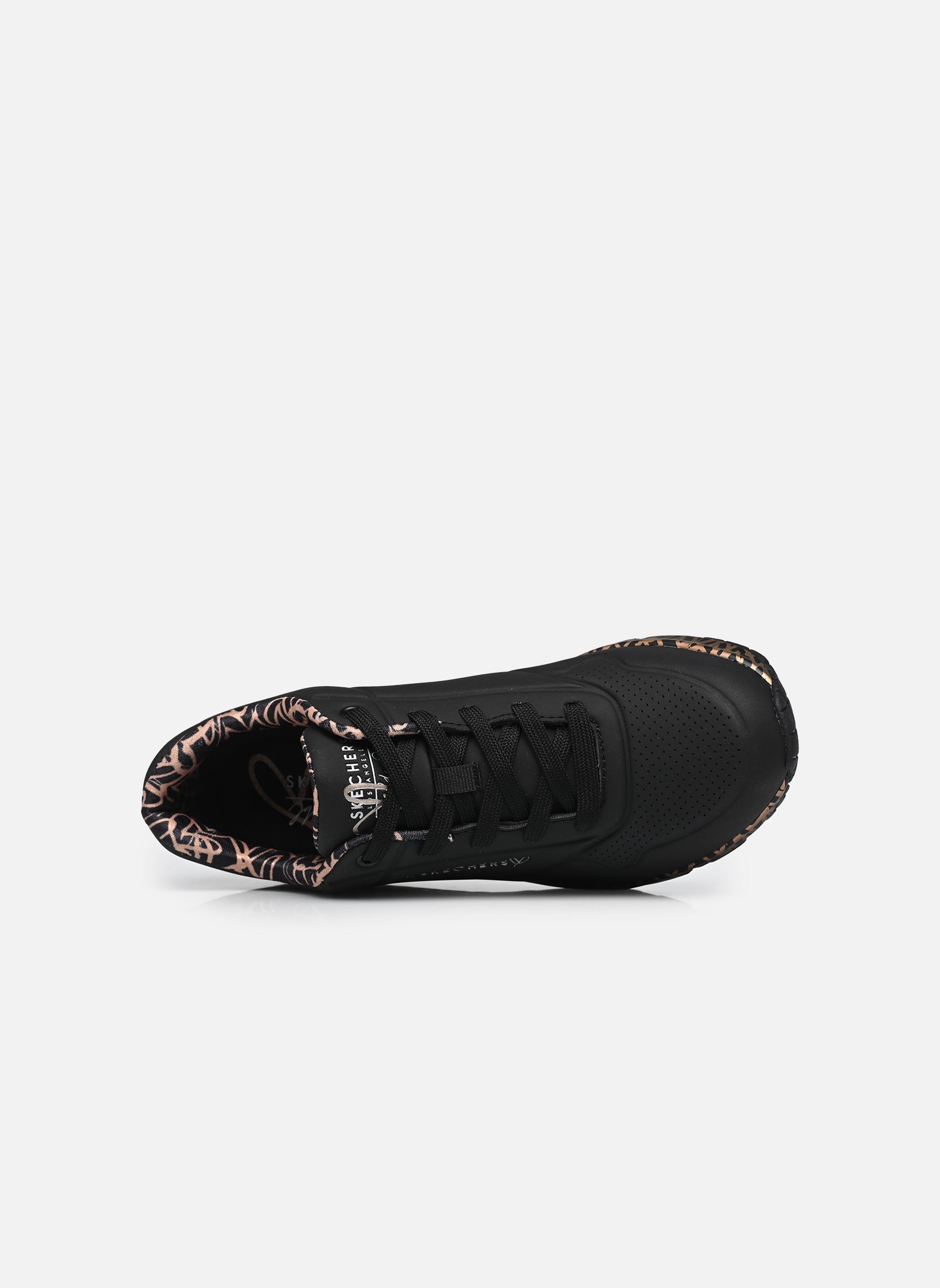 Niedrige Sneaker Uno - Loving Love Goldcrown damen schwarz Skechers Niedrige Sneaker Uno - Loving Love Goldcrown damen schwarz BKRG