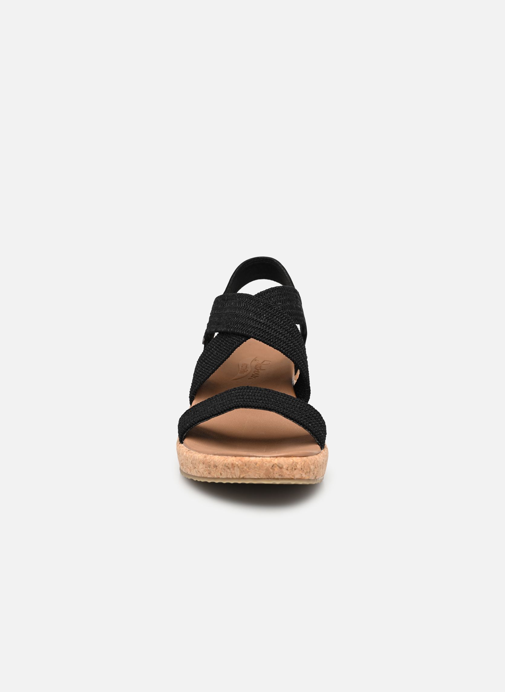 Keil- und Plateausandalen Arch Fit Beverlee - Love Stay damen schwarz Skechers Keil- und Plateausandalen Arch Fit Beverlee - Love Stay damen schwarz BLK