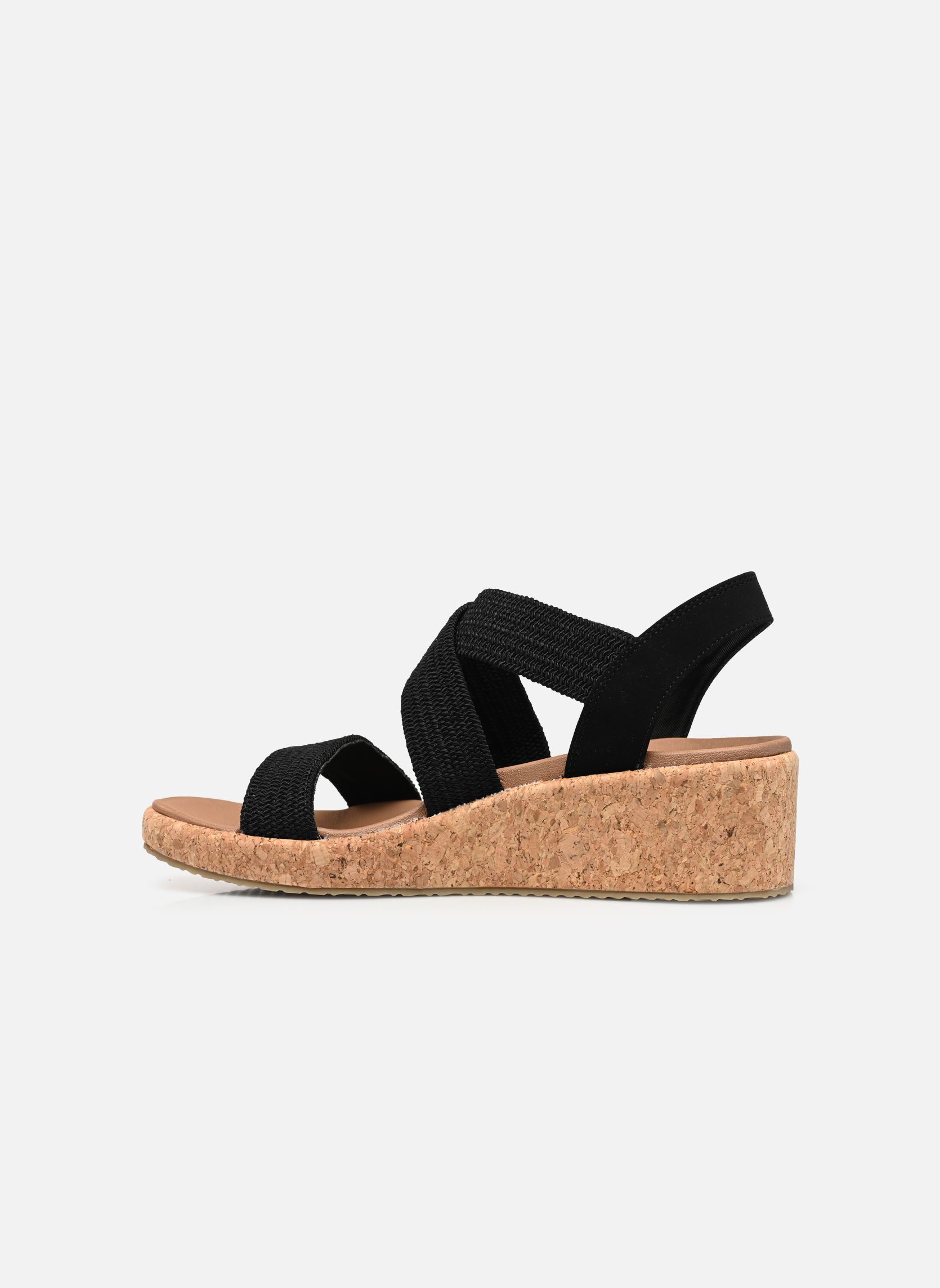 Keil- und Plateausandalen Arch Fit Beverlee - Love Stay damen schwarz Skechers Keil- und Plateausandalen Arch Fit Beverlee - Love Stay damen schwarz BLK