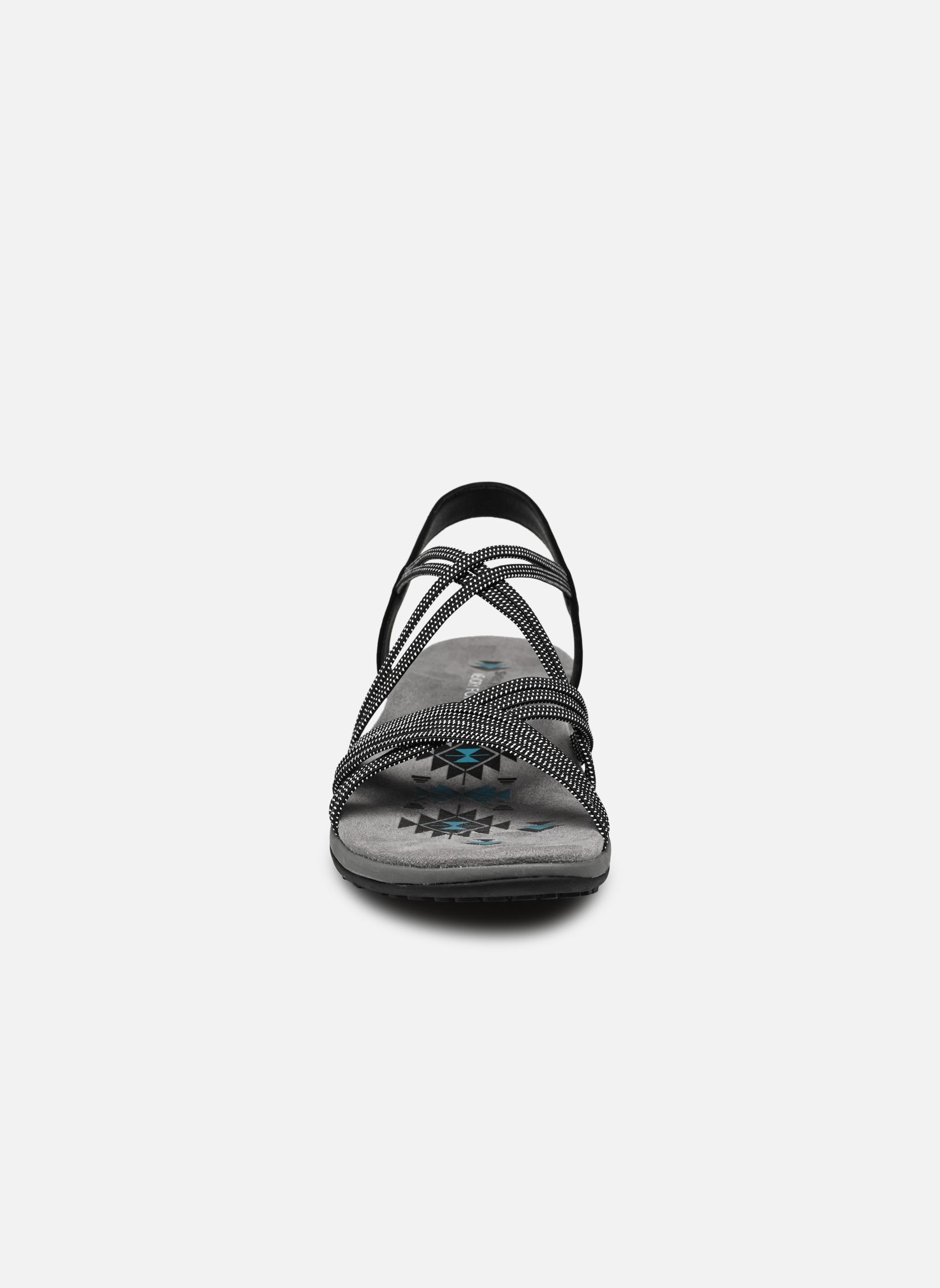 Sandales Reggae Slim - Turn It Up femme noir Skechers Sandales Reggae Slim - Turn It Up femme noir BLK