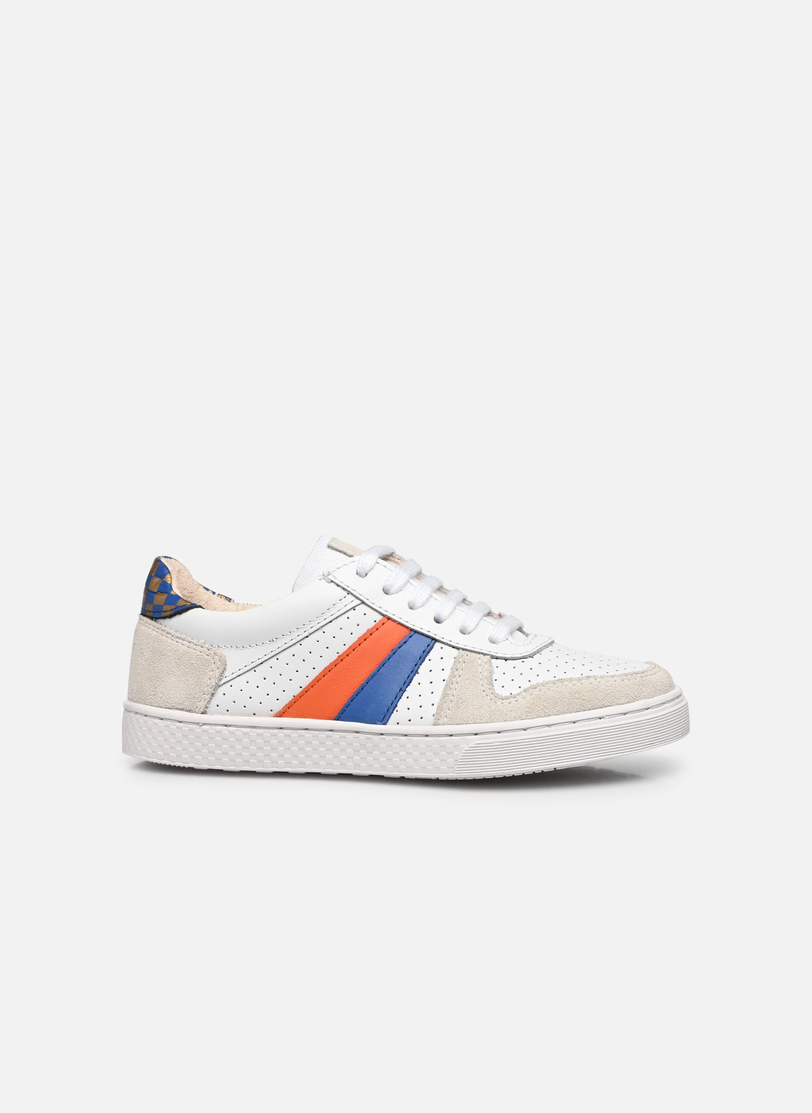 Baskets basses Ten Base Delta garçon blanc Ten IS Baskets basses Ten Base Delta garçon blanc WHITE BLUE ORANGE