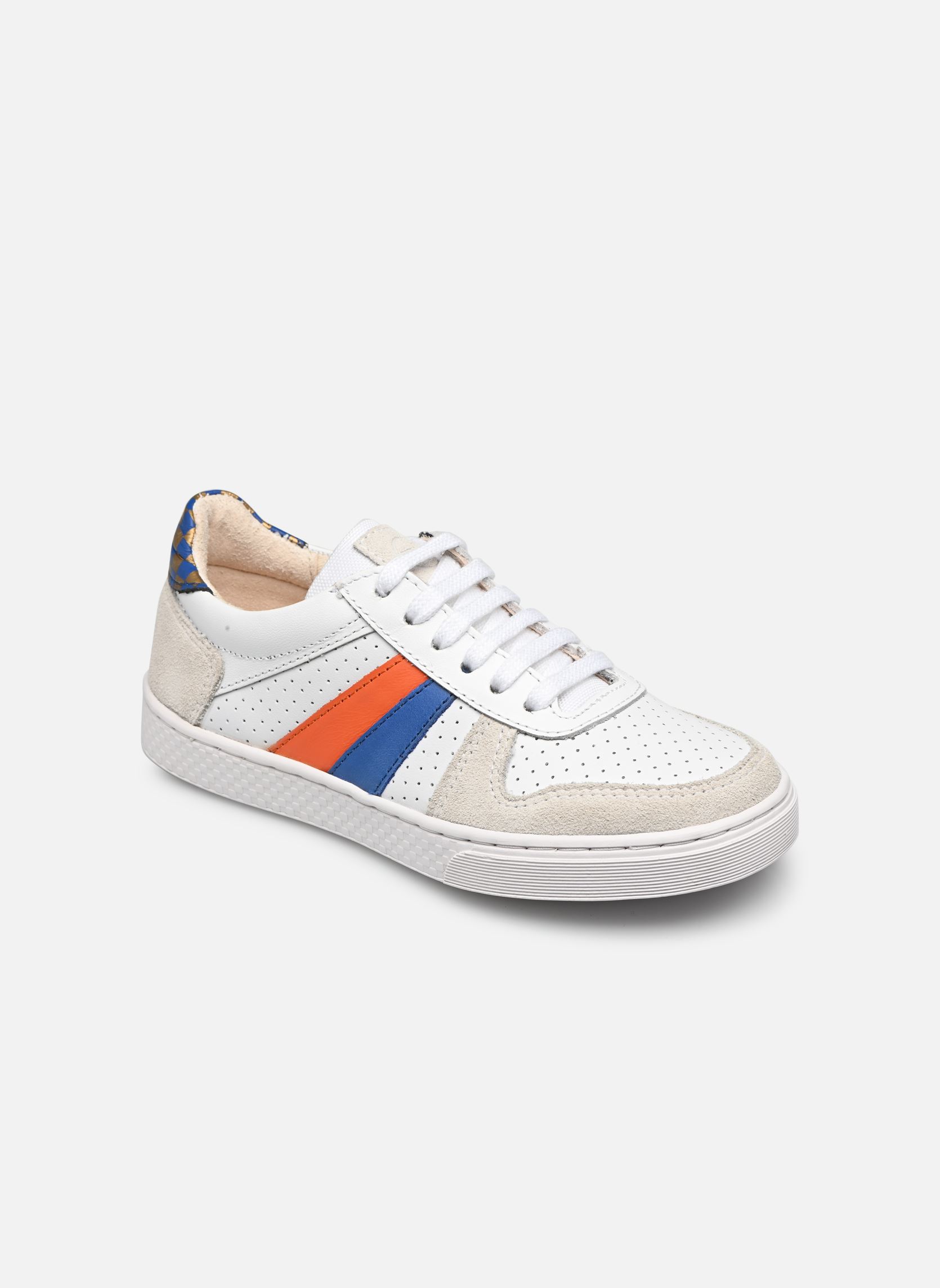 Baskets basses Ten Base Delta garçon blanc Ten IS Baskets basses Ten Base Delta garçon blanc WHITE BLUE ORANGE