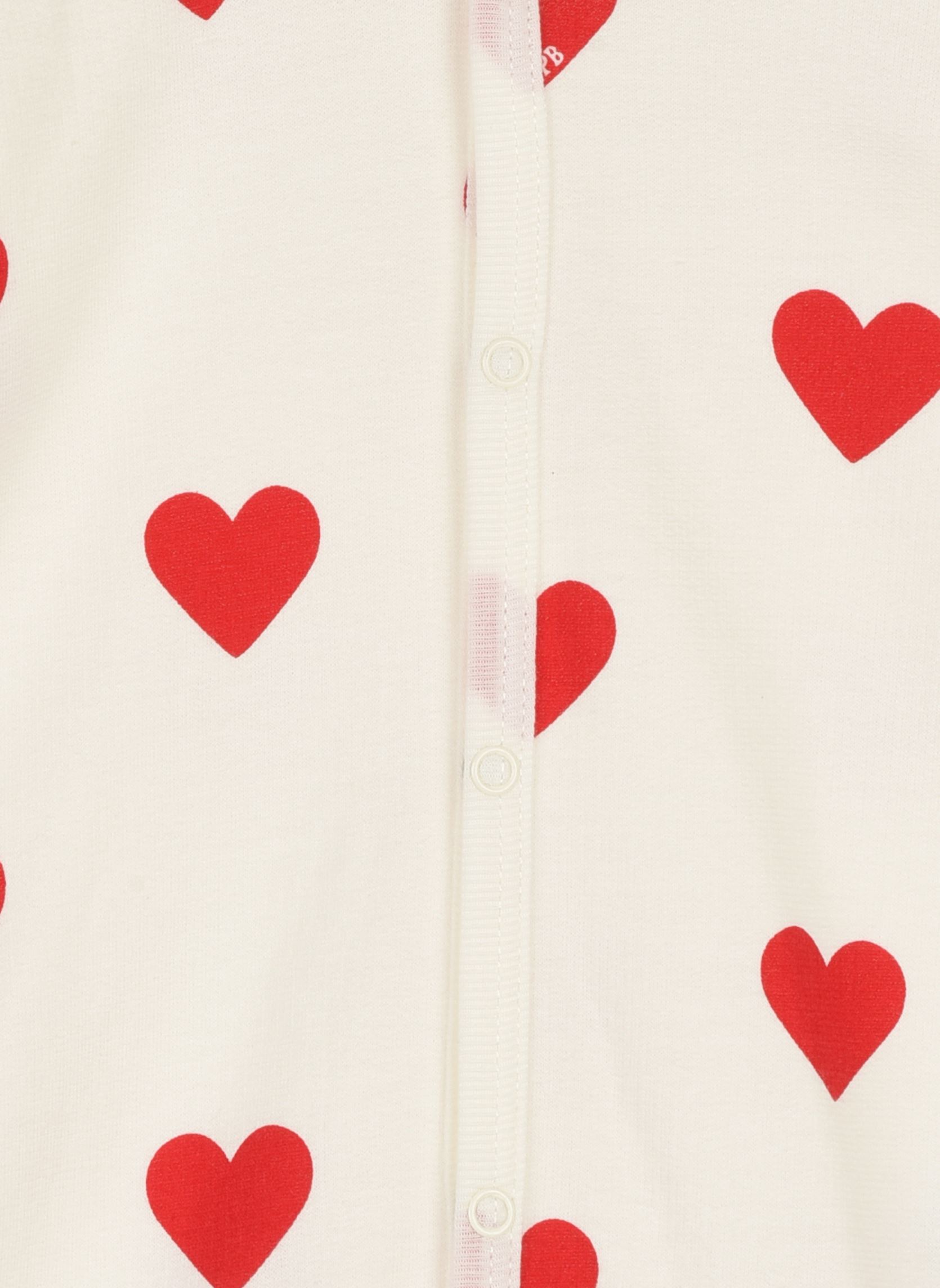 Pyjamas et Grenouillères Pyjama à Cœurs Rouges en Molleton gratté blanc Petit Bateau Pyjamas et Grenouillères Pyjama à Cœurs Rouges en Molleton gratté blanc MARSHMALLOW & TERKUIT