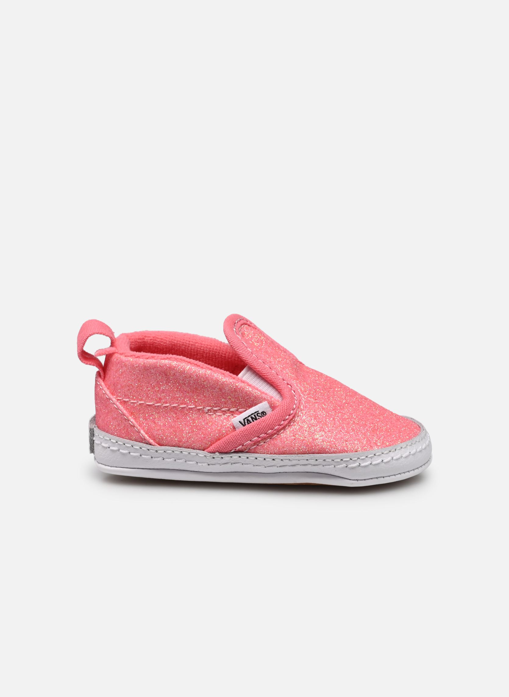 Baskets IN Slip-On V Crib fille rose Vans Baskets IN Slip-On V Crib fille rose GLITTER PINK