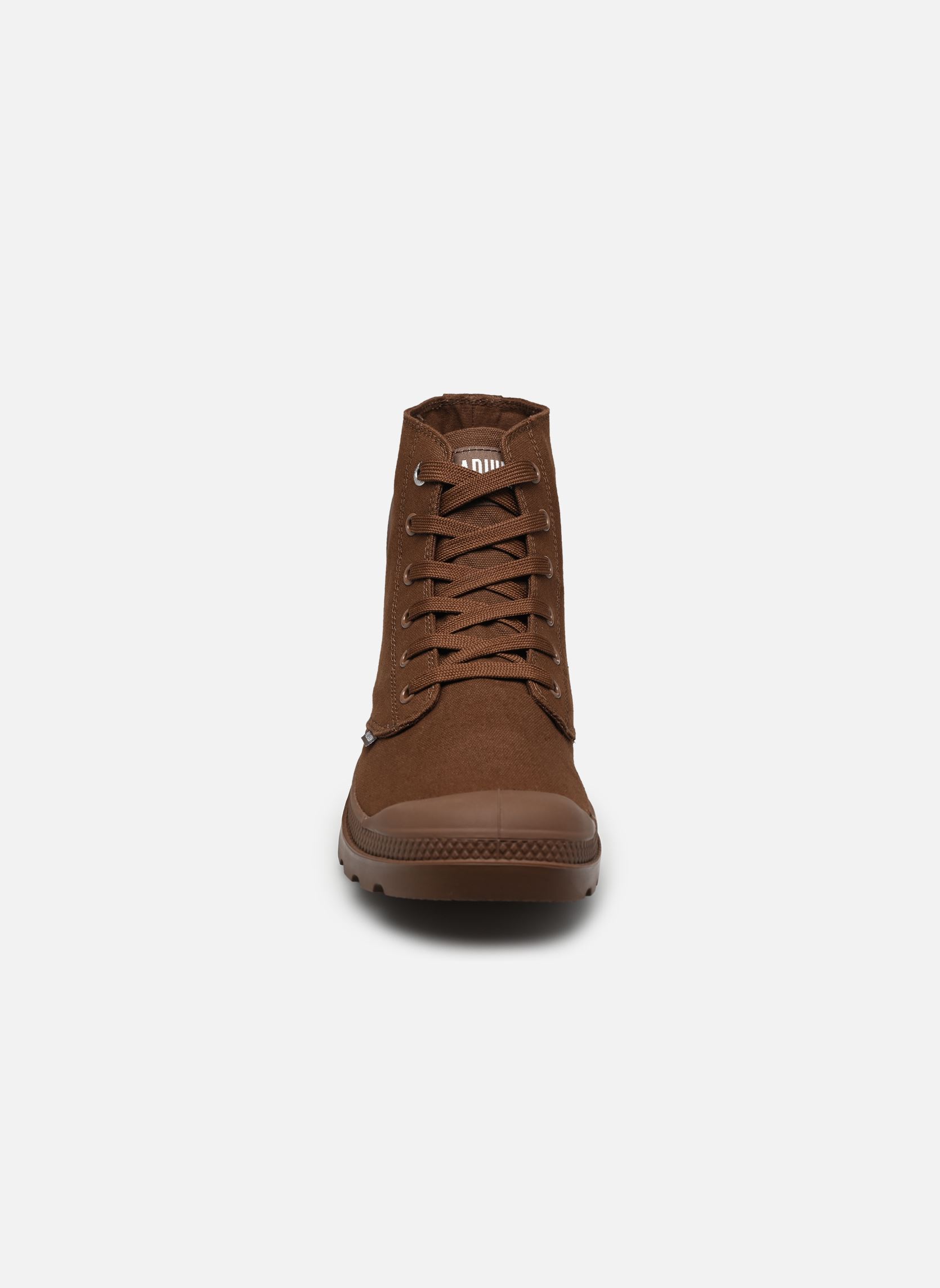Bottines à lacets PAMPA MONO CHROME WW marron Palladium Bottines à lacets PAMPA MONO CHROME WW marron BARK BROWN