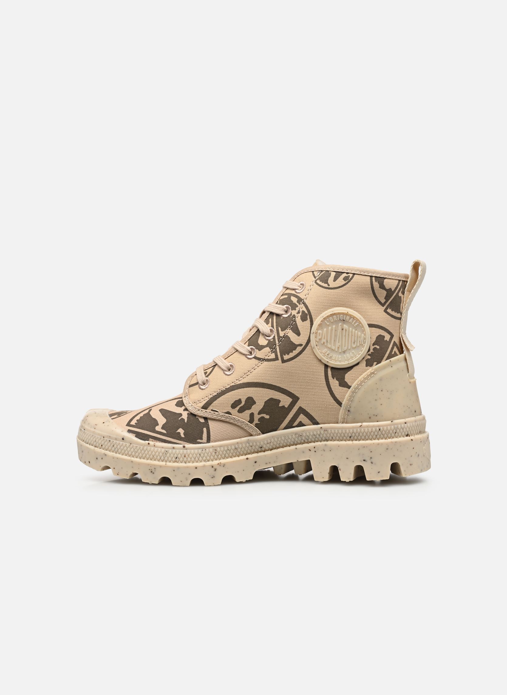 Leinen-Sneaker PAMPA ECO-VERSARY 75 W damen braun Palladium Leinen-Sneaker PAMPA ECO-VERSARY 75 W damen braun EARTH SAND