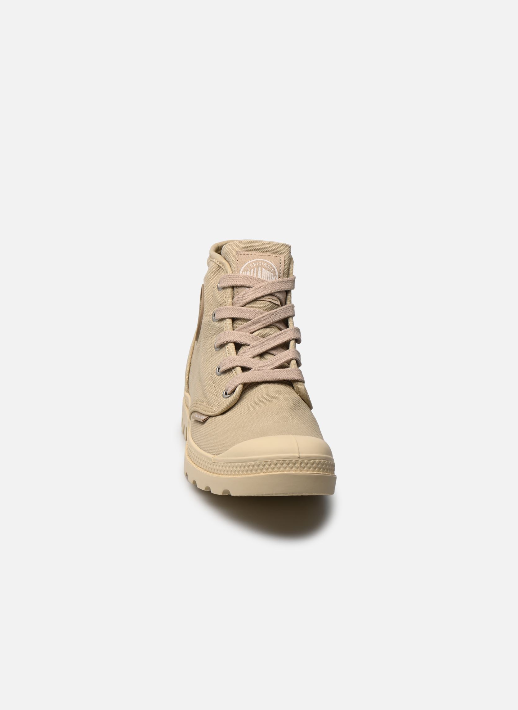 Leinen-Sneaker PAMPA HI W 2 damen beige Palladium Leinen-Sneaker PAMPA HI W 2 damen beige SAHARA