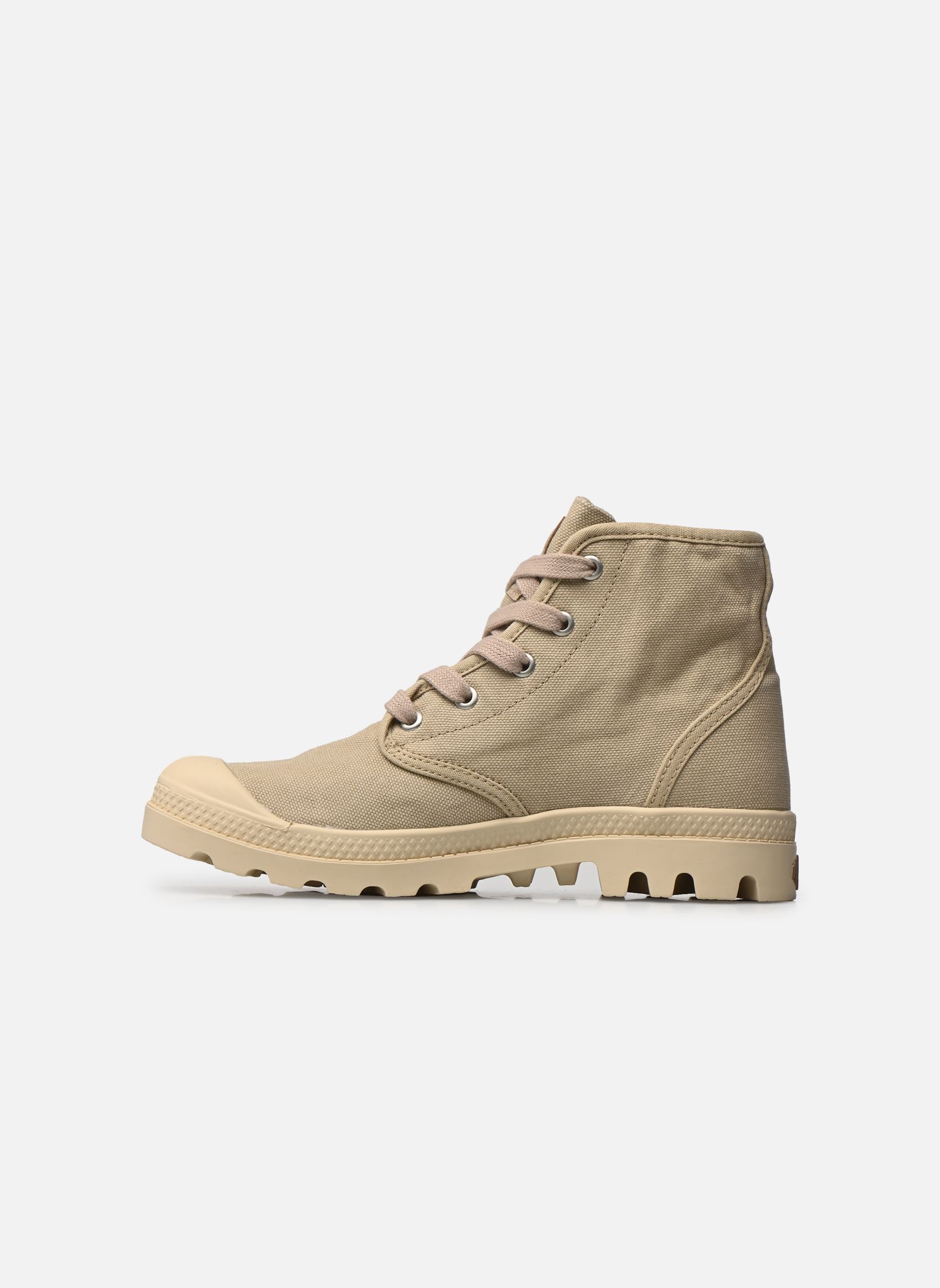 Leinen-Sneaker PAMPA HI W 2 damen beige Palladium Leinen-Sneaker PAMPA HI W 2 damen beige SAHARA