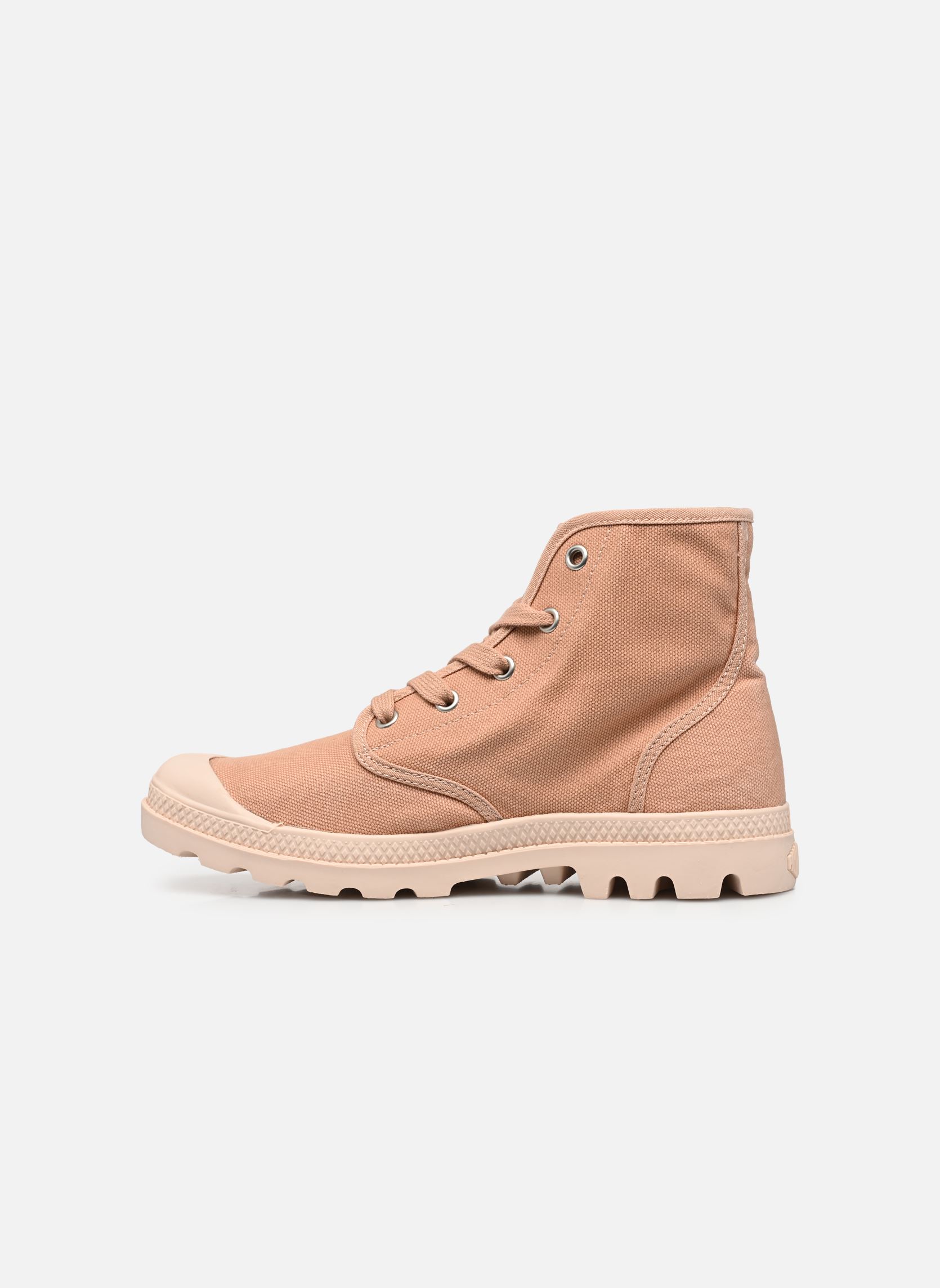 Leinen-Sneaker PAMPA HI W 2 damen rosa Palladium Leinen-Sneaker PAMPA HI W 2 damen rosa ROSE BRICK