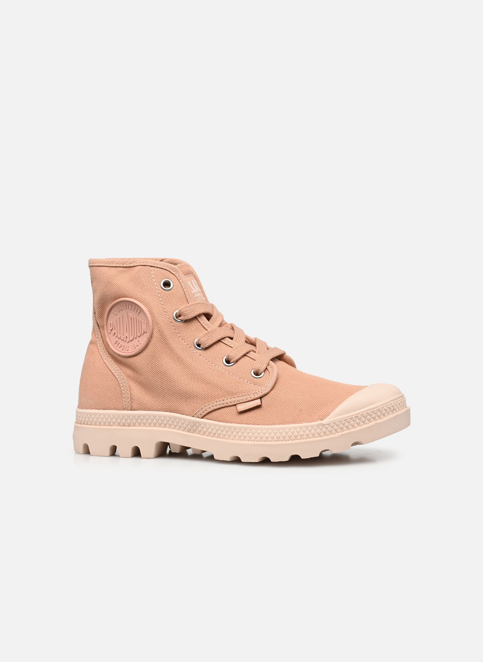Leinen-Sneaker PAMPA HI W 2 damen rosa Palladium Leinen-Sneaker PAMPA HI W 2 damen rosa ROSE BRICK