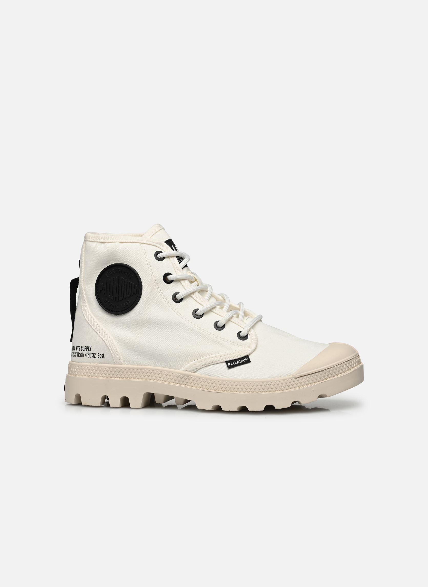 Bottines à lacets PAMPA HI HERITAGE SUPPLY femme blanc Palladium Bottines à lacets PAMPA HI HERITAGE SUPPLY femme blanc STAR WHITE