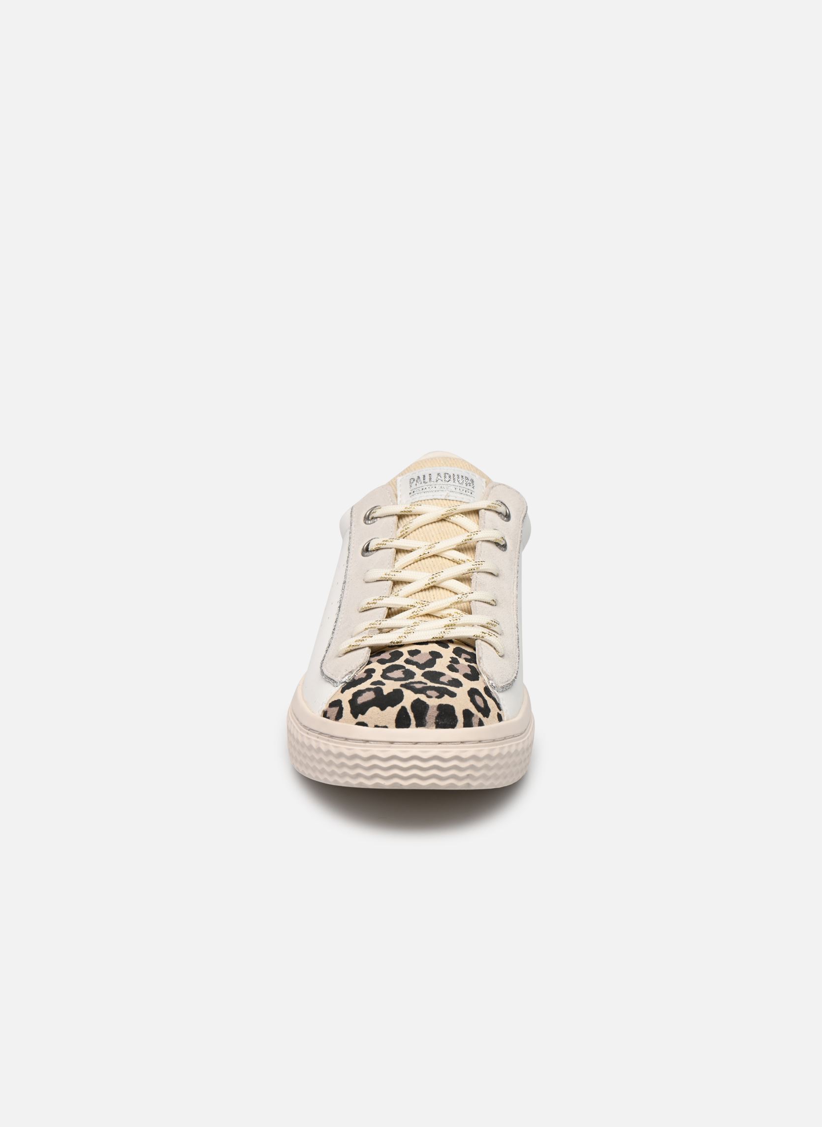 Baskets toile PALLATEMPO 04 W femme blanc Palladium Baskets toile PALLATEMPO 04 W femme blanc WHITE/LEOPARD/BLACK