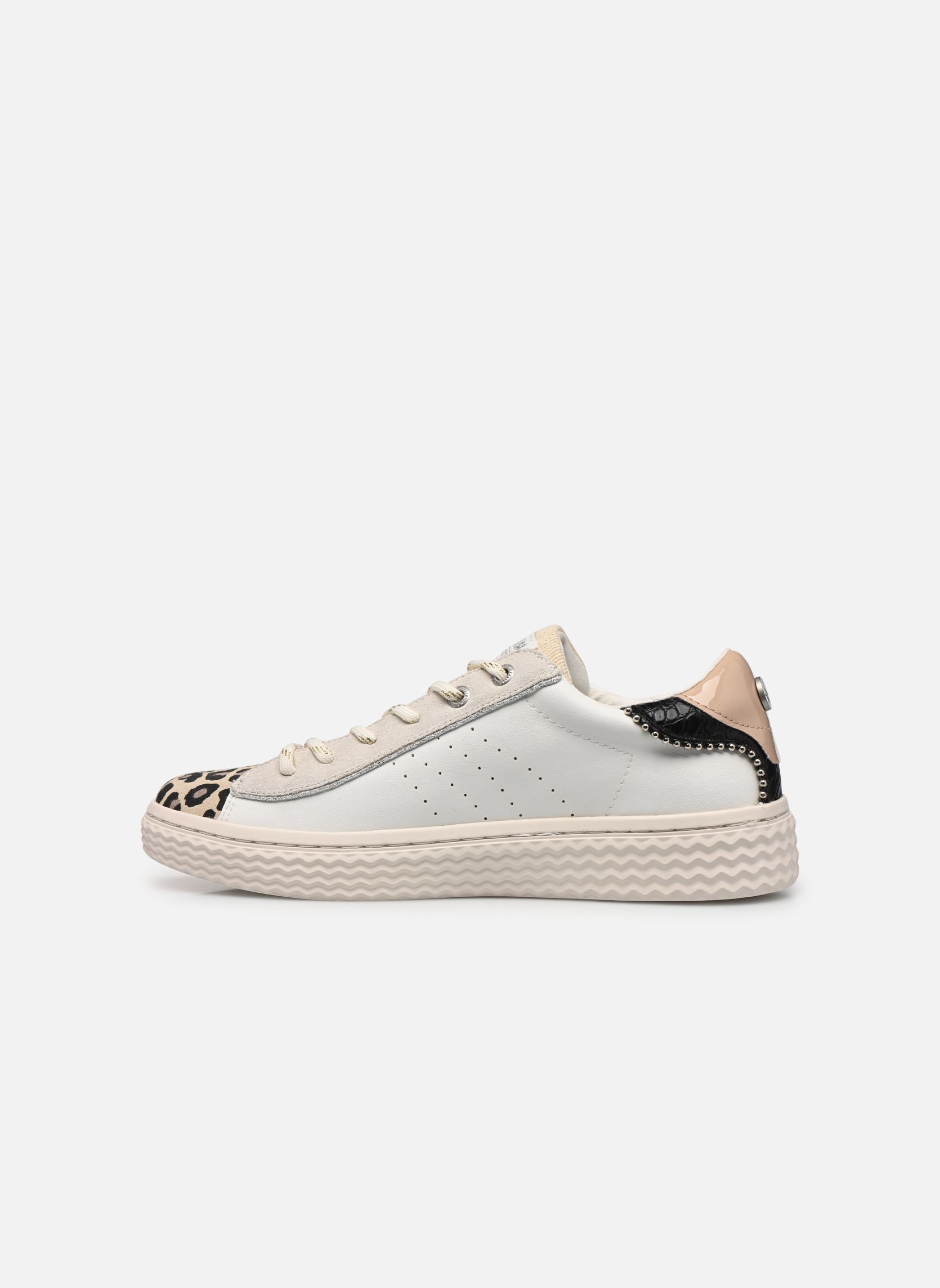 Baskets toile PALLATEMPO 04 W femme blanc Palladium Baskets toile PALLATEMPO 04 W femme blanc WHITE/LEOPARD/BLACK