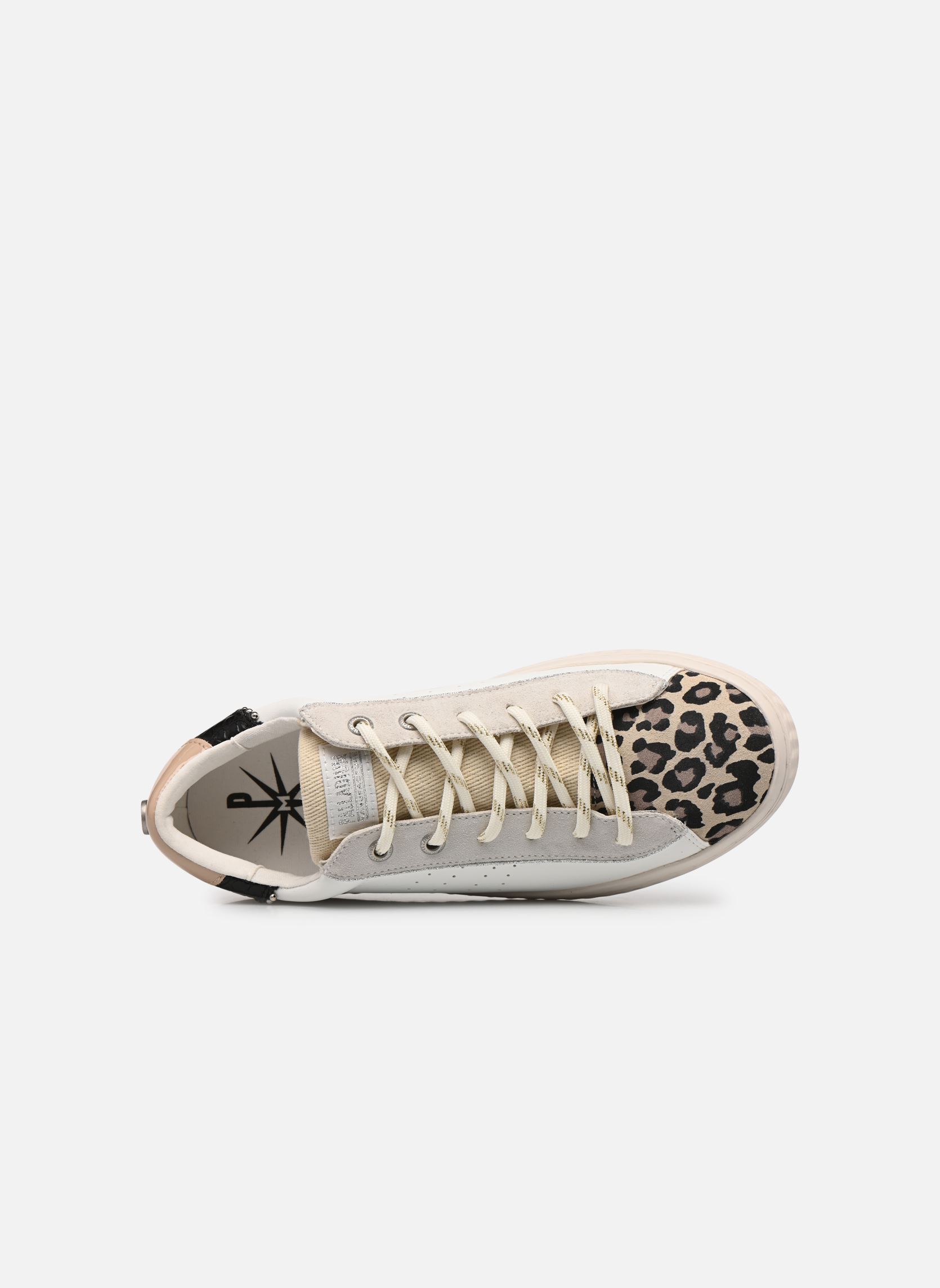 Baskets toile PALLATEMPO 04 W femme blanc Palladium Baskets toile PALLATEMPO 04 W femme blanc WHITE/LEOPARD/BLACK