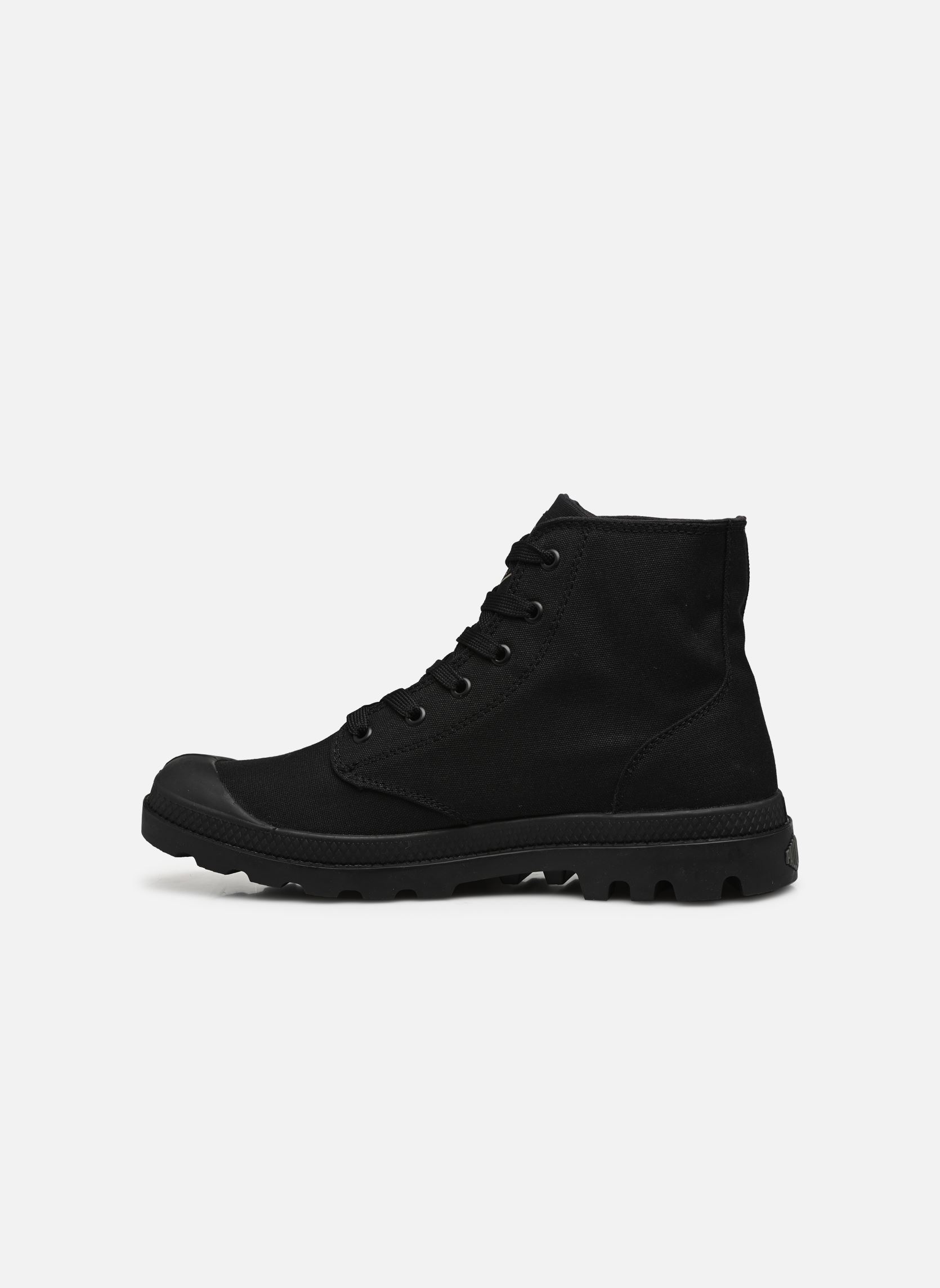 Geschnürte Stiefeletten PAMPA MONO CHROME MM herren schwarz Palladium Geschnürte Stiefeletten PAMPA MONO CHROME MM herren schwarz BLACK