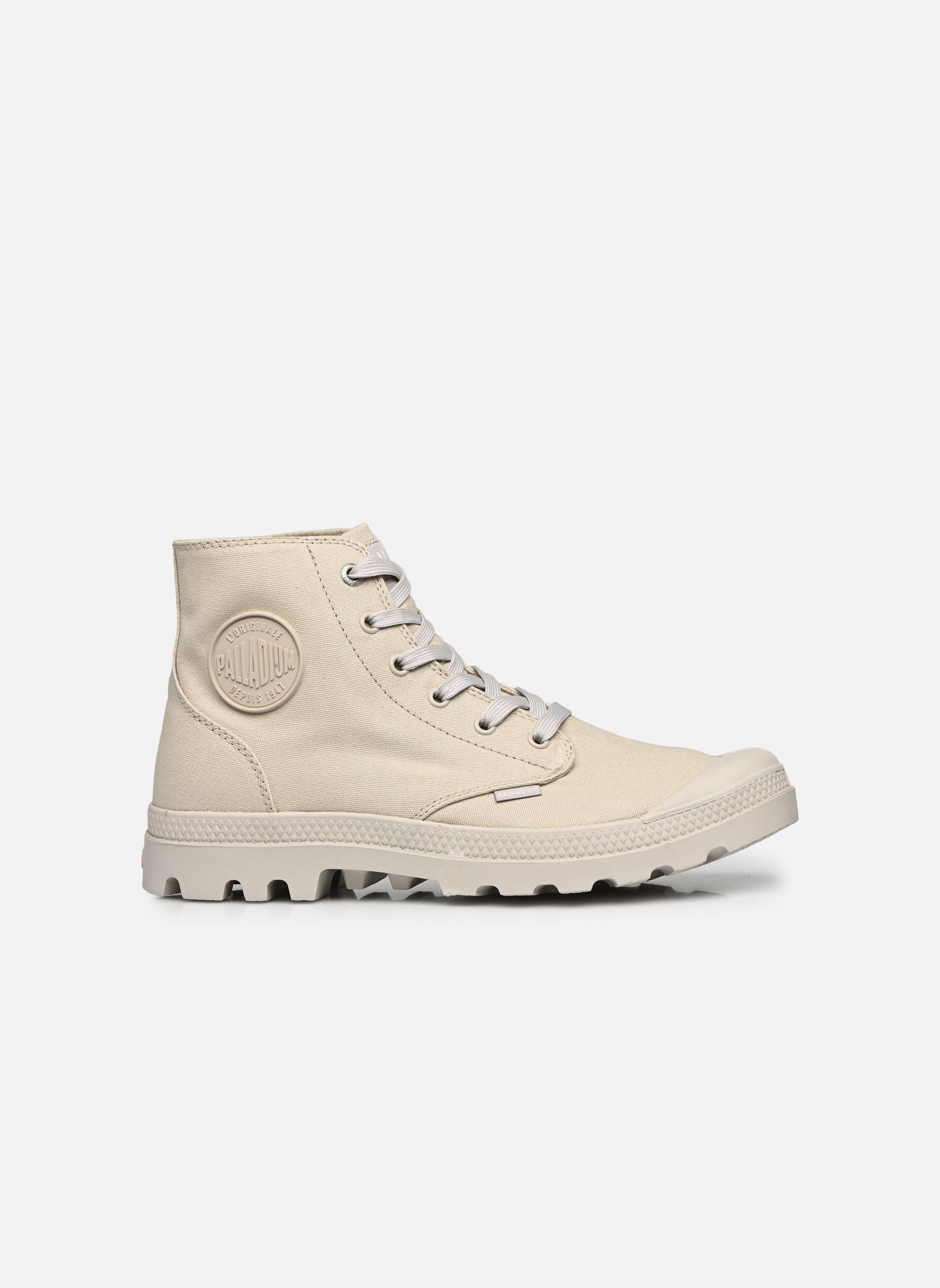 Veterlaarsjes PAMPA MONO CHROME MM heren grijs Palladium Veterlaarsjes PAMPA MONO CHROME MM heren grijs RAINY DAY