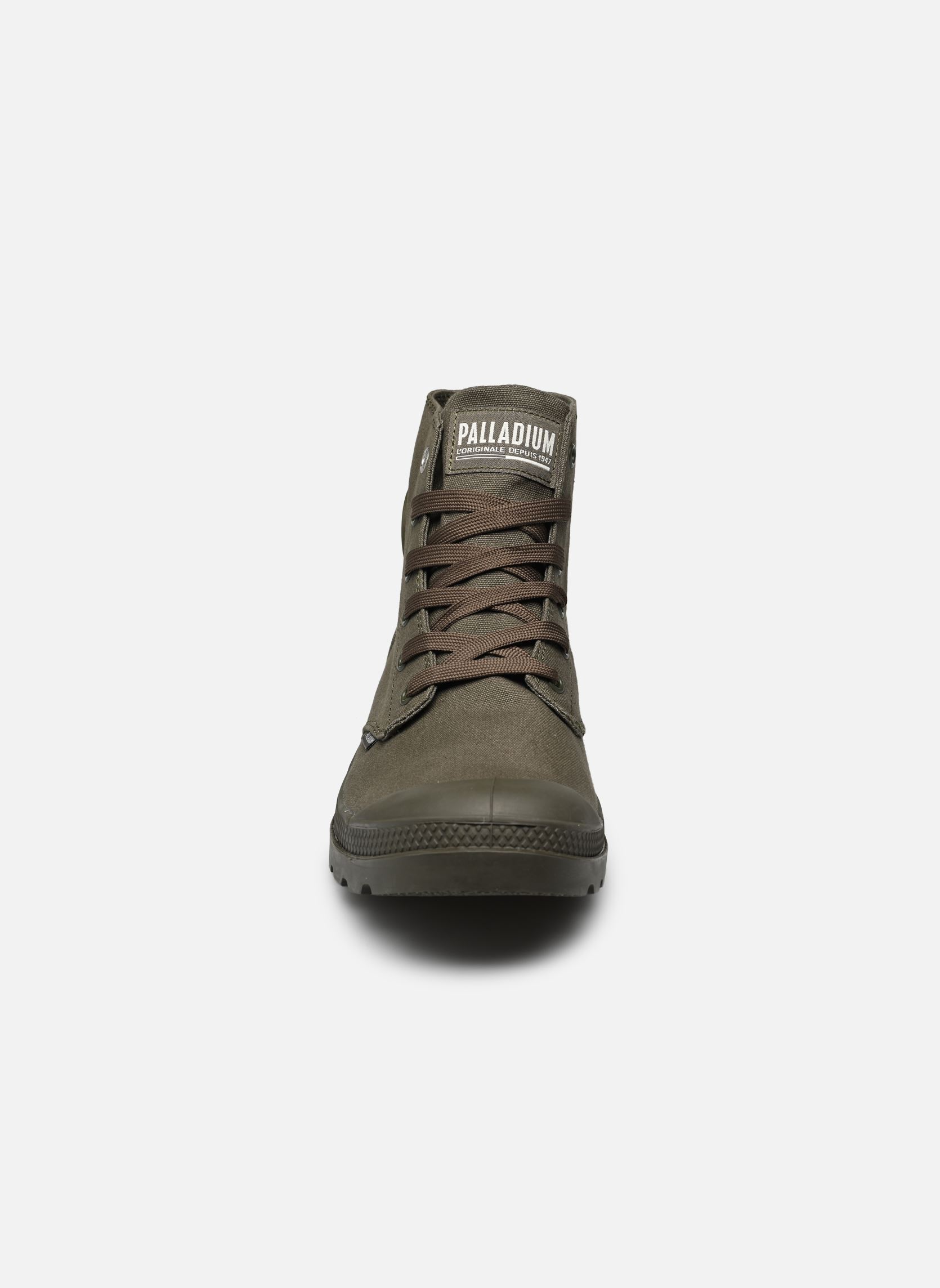 Bottines à lacets PAMPA MONO CHROME MM homme vert Palladium Bottines à lacets PAMPA MONO CHROME MM homme vert OLIVE NIGHT