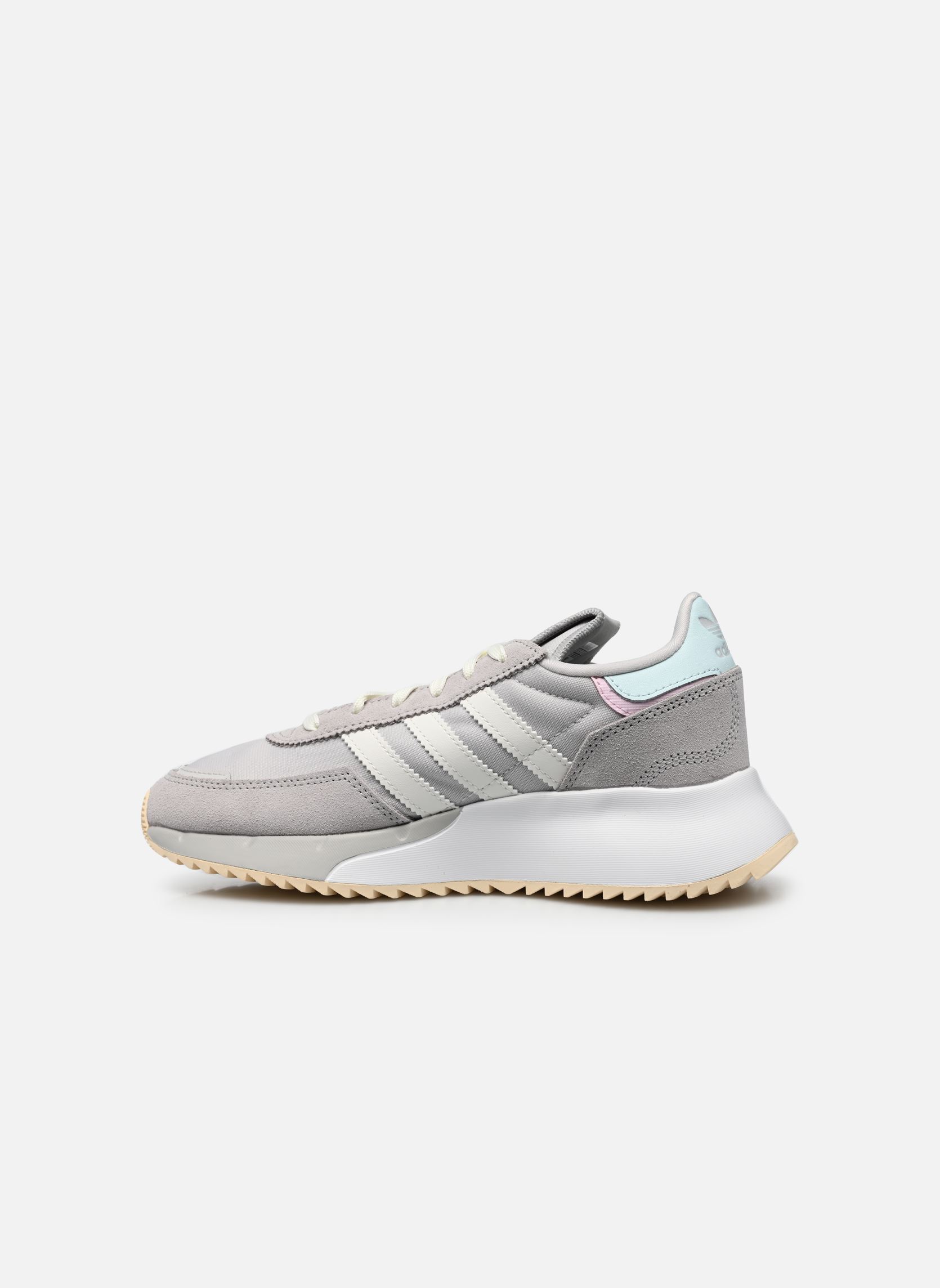 Niedrige Sneaker Retropy F2 W damen grau adidas originals Niedrige Sneaker Retropy F2 W damen grau GREONE/OWHITE/GRETWO