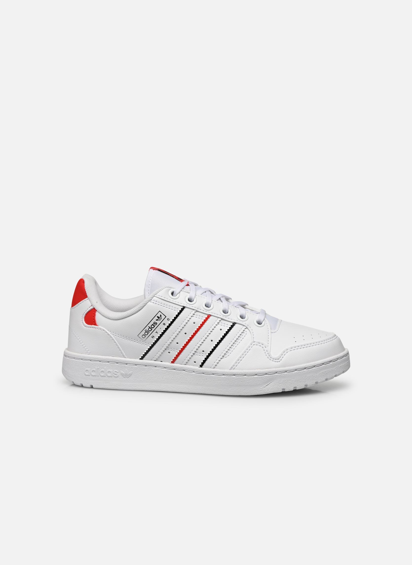 Niedrige Sneaker NY 90 STRIPES herren weiß adidas originals Niedrige Sneaker NY 90 STRIPES herren weiß FTWWHT/VIVRED/CBLACK