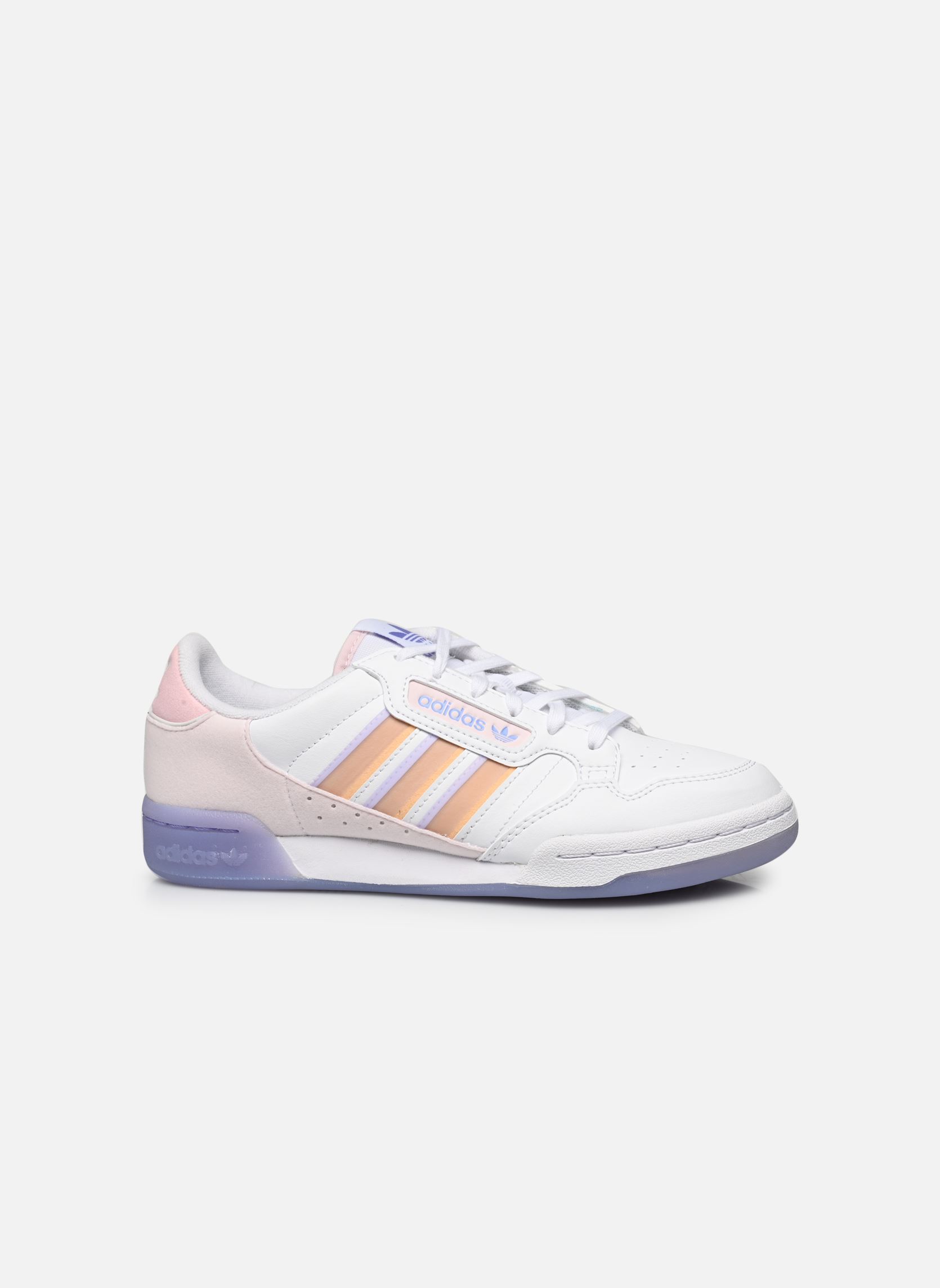 Niedrige Sneaker Continental 80 Stripes J mädchen weiß adidas originals Niedrige Sneaker Continental 80 Stripes J mädchen weiß Ftwwht/Pulamb/Semiru