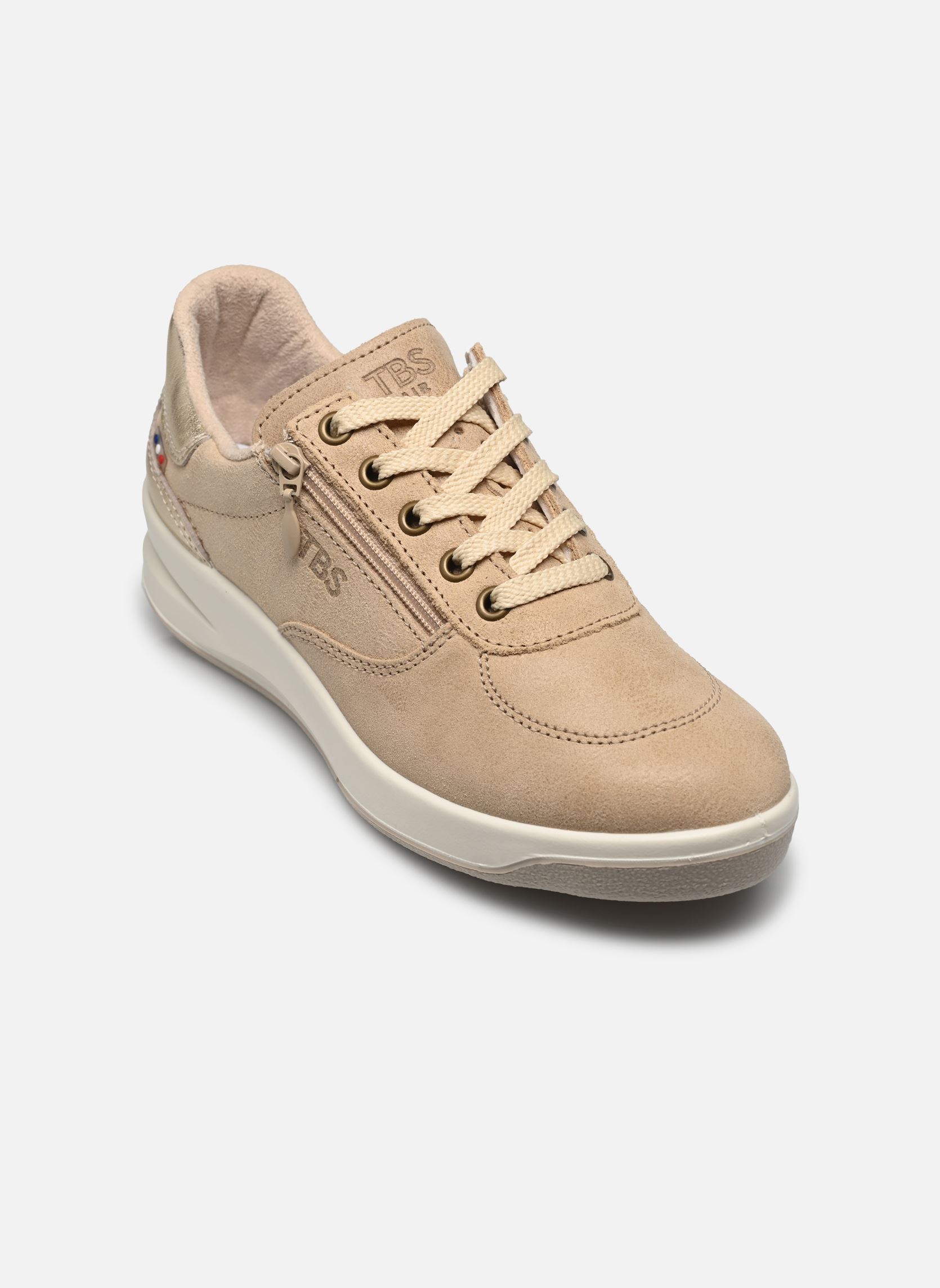 Niedrige Sneaker Brazip2 damen beige TBS Made in France Niedrige Sneaker Brazip2 damen beige BEIGE