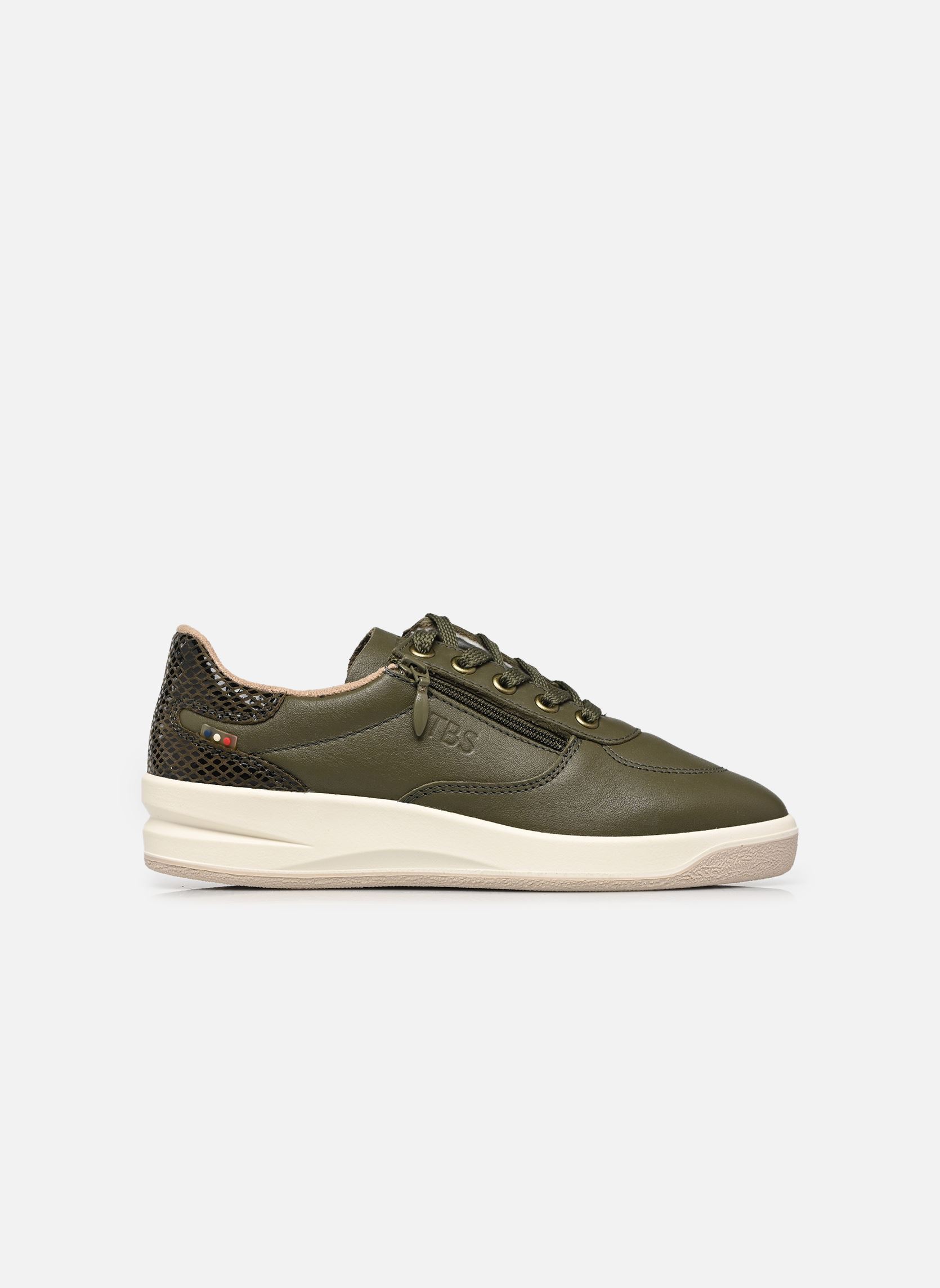 Baskets basses Brazip2 femme vert TBS Made in France Baskets basses Brazip2 femme vert KAKI