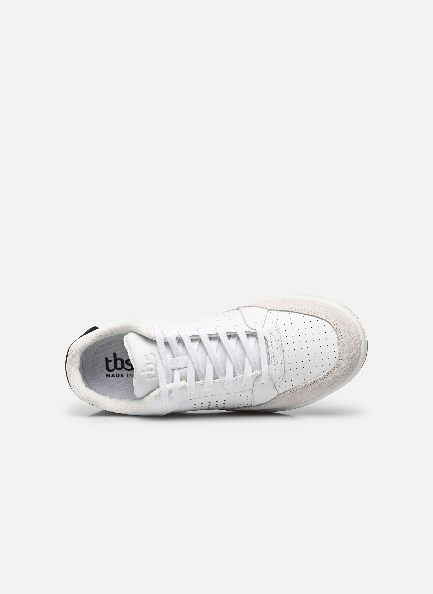 Niedrige Sneaker Allbinn herren weiß TBS Made in France Niedrige Sneaker Allbinn herren weiß BLANC + NAVY