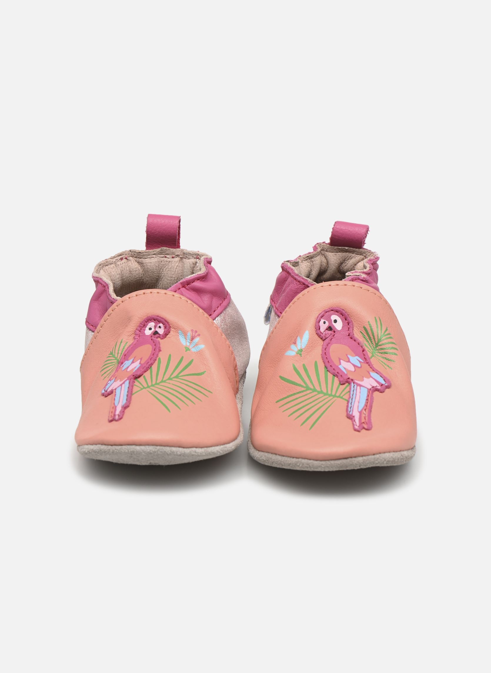 Chaussons Fairy Parrot fille orange Robeez Chaussons Fairy Parrot fille orange ORANGE CORAIL ROSE METAL