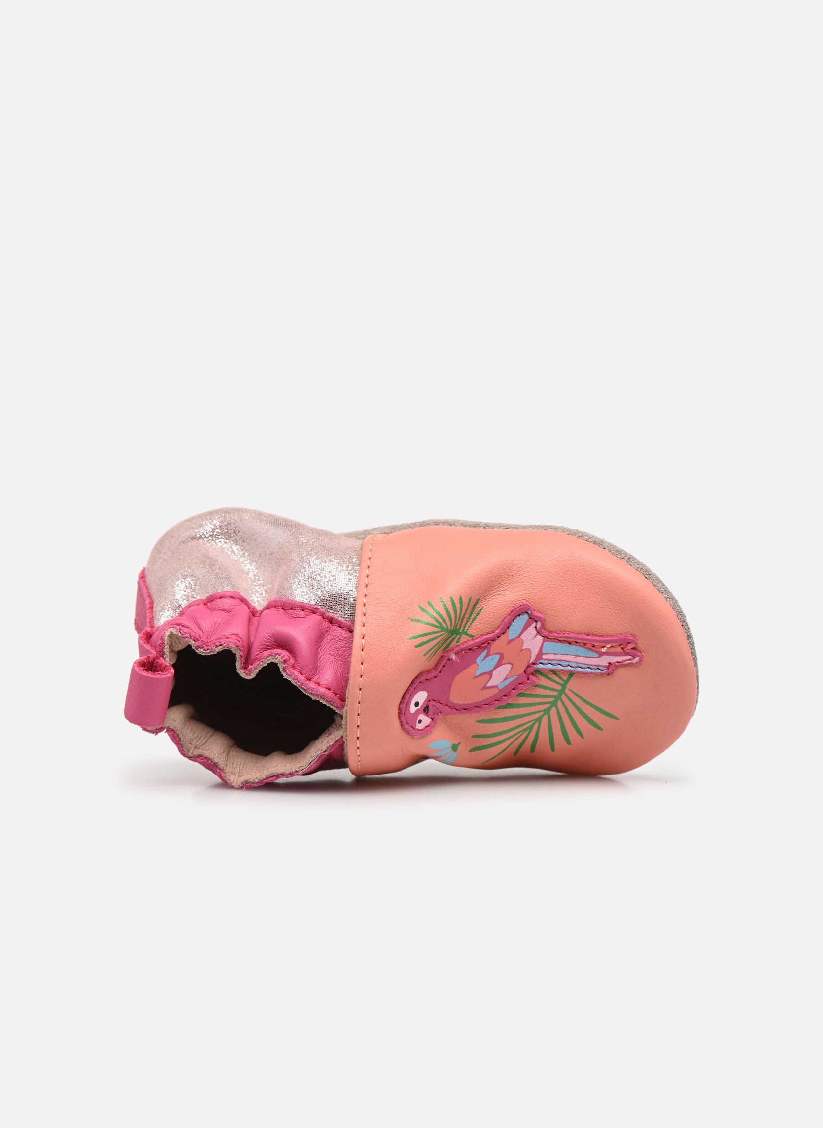 Chaussons Fairy Parrot fille orange Robeez Chaussons Fairy Parrot fille orange ORANGE CORAIL ROSE METAL