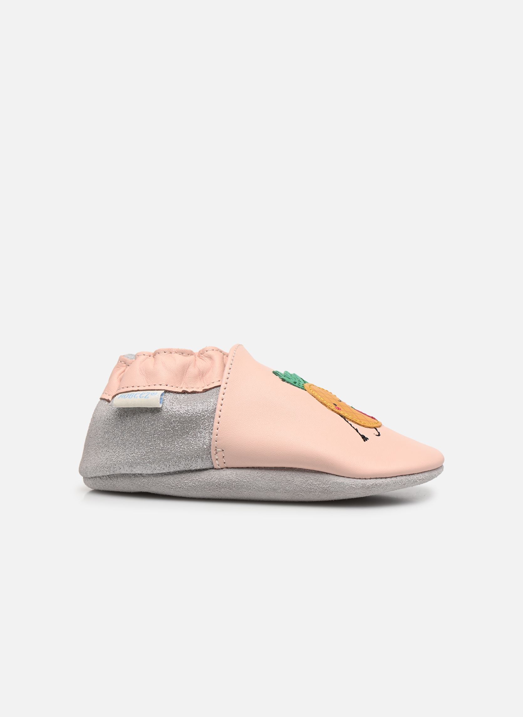 Hausschuhe Holidays Fruits rosa Robeez Hausschuhe Holidays Fruits rosa ROSE DRAGEE ARGENT
