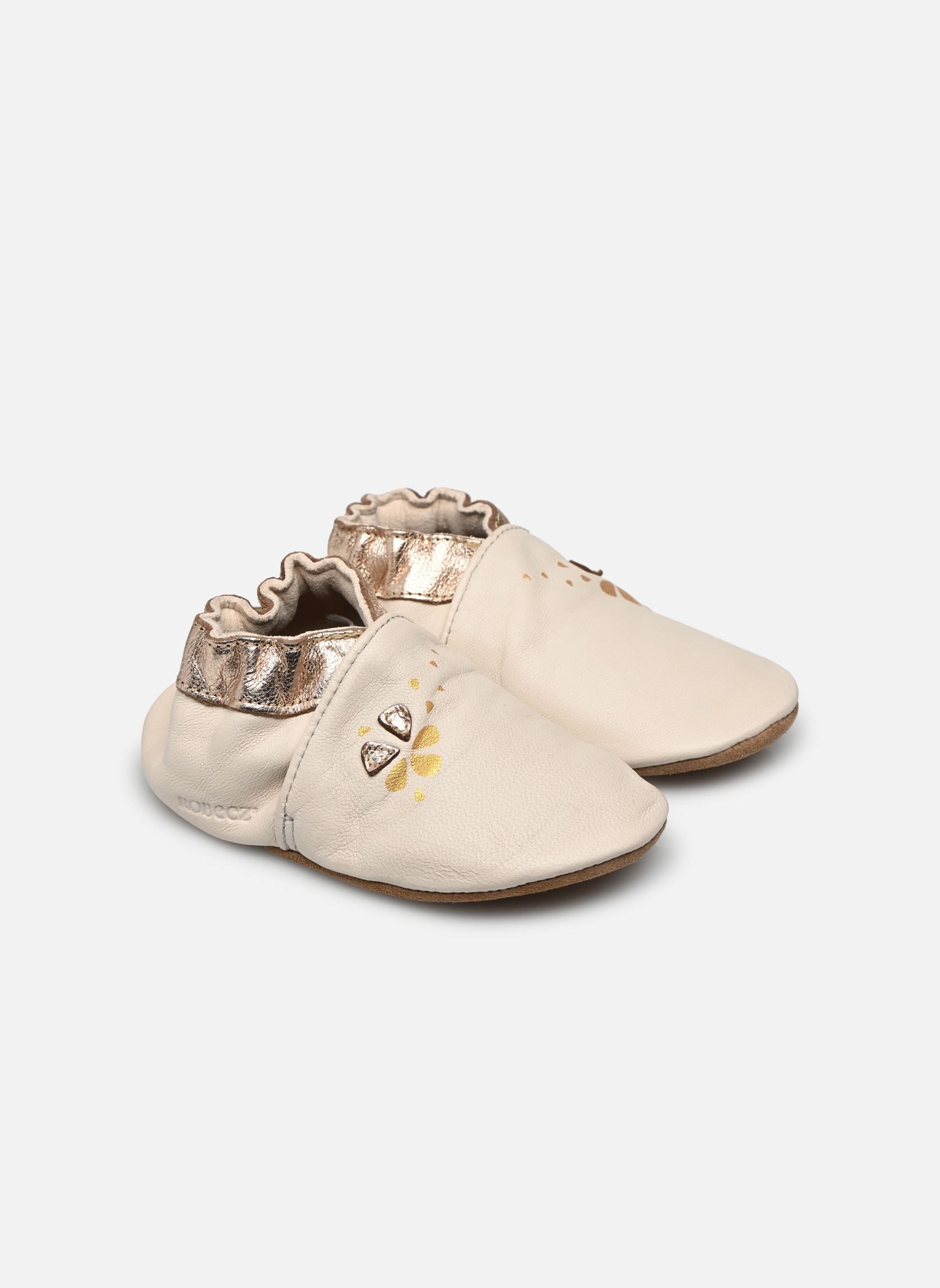 Zuecos y mules Vegetal Flower niña beige Robeez Zuecos y mules Vegetal Flower niña beige BEIGE CLAIR