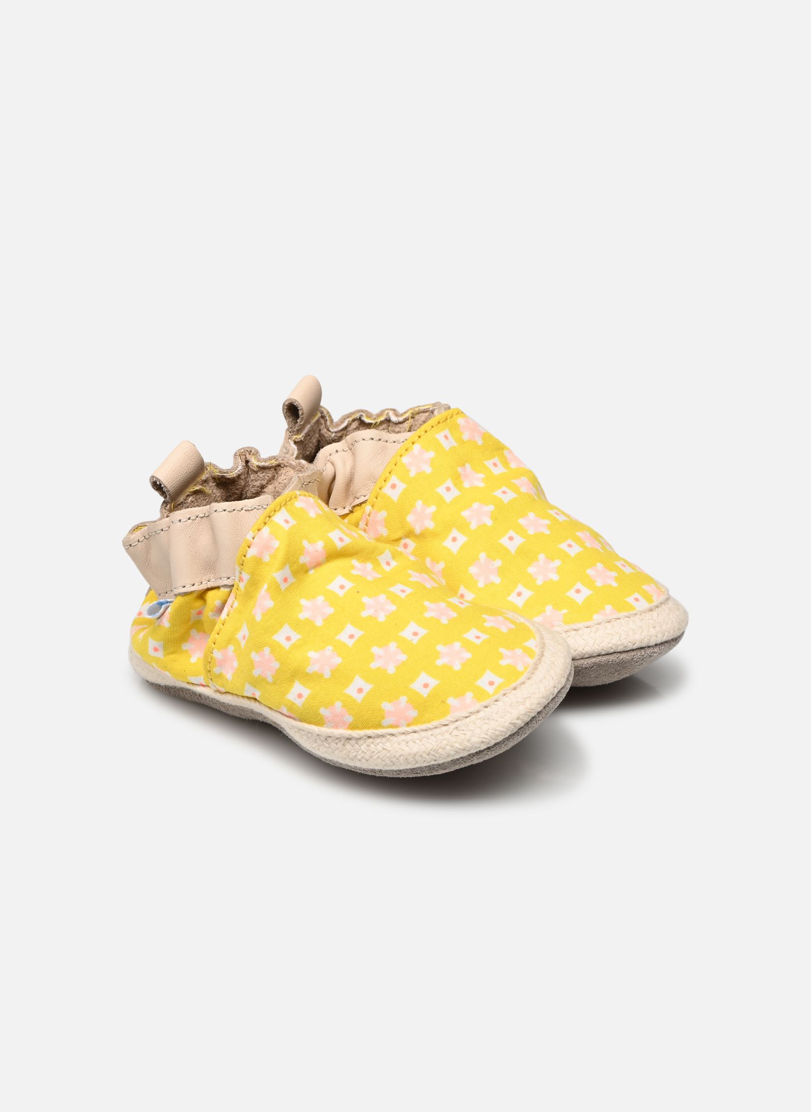 Hausschuhe Robeez X Petit Pan mädchen gelb Robeez Hausschuhe Robeez X Petit Pan mädchen gelb JAUNE ELYTIS