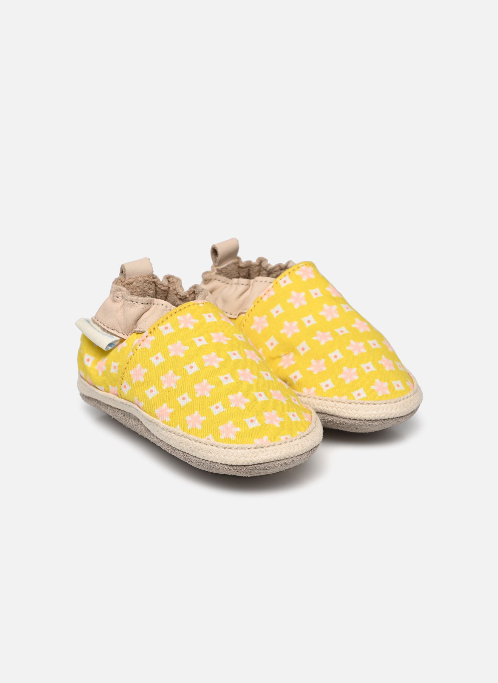 Hausschuhe Robeez X Petit Pan mädchen gelb Robeez Hausschuhe Robeez X Petit Pan mädchen gelb JAUNE ELYTIS