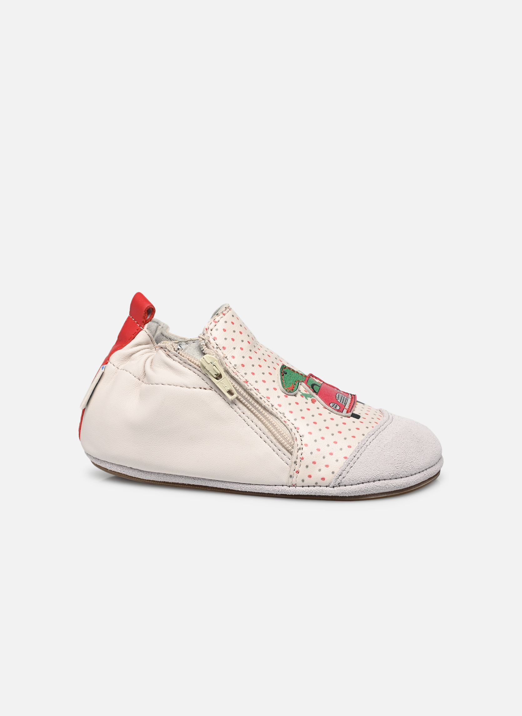 Chaussons Dino Trip garçon blanc Robeez Chaussons Dino Trip garçon blanc BEIGE ROUGE VERT
