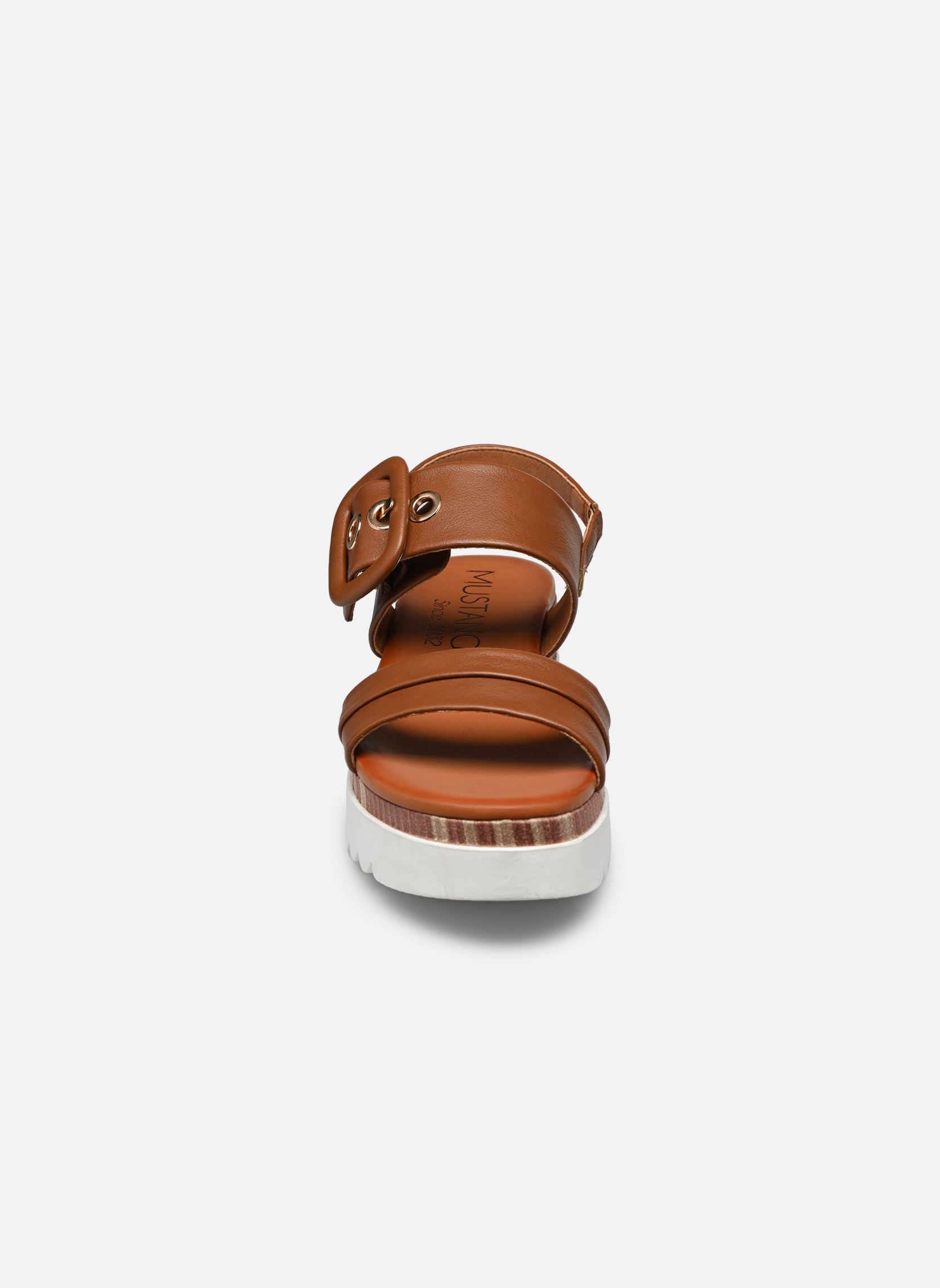 Sandales Tchita femme marron Mustang shoes Sandales Tchita femme marron Cognac