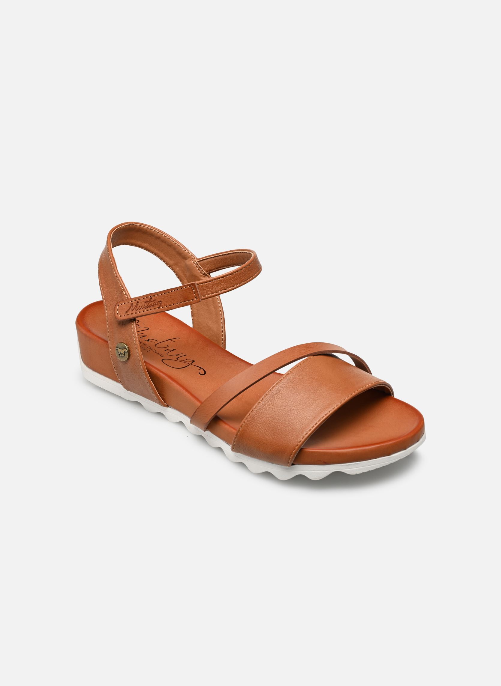 Sandalen Armavir dames blauw Mustang shoes Sandalen Armavir dames blauw COGNAC