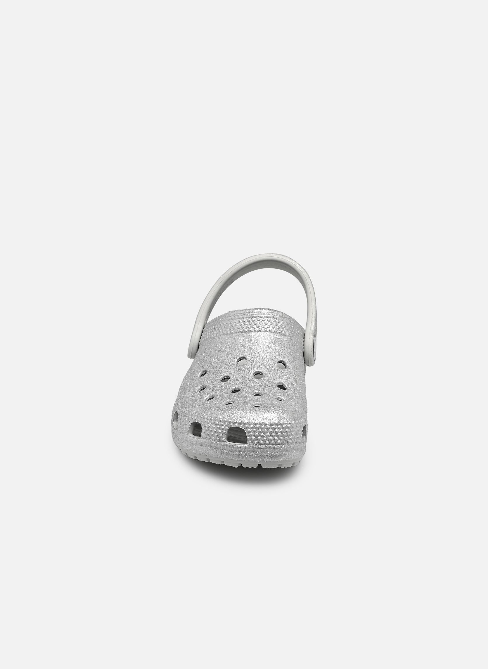 Zuecos y mules Classic Glitter Clog niña gris Crocs Zuecos y mules Classic Glitter Clog niña gris Silver glitter