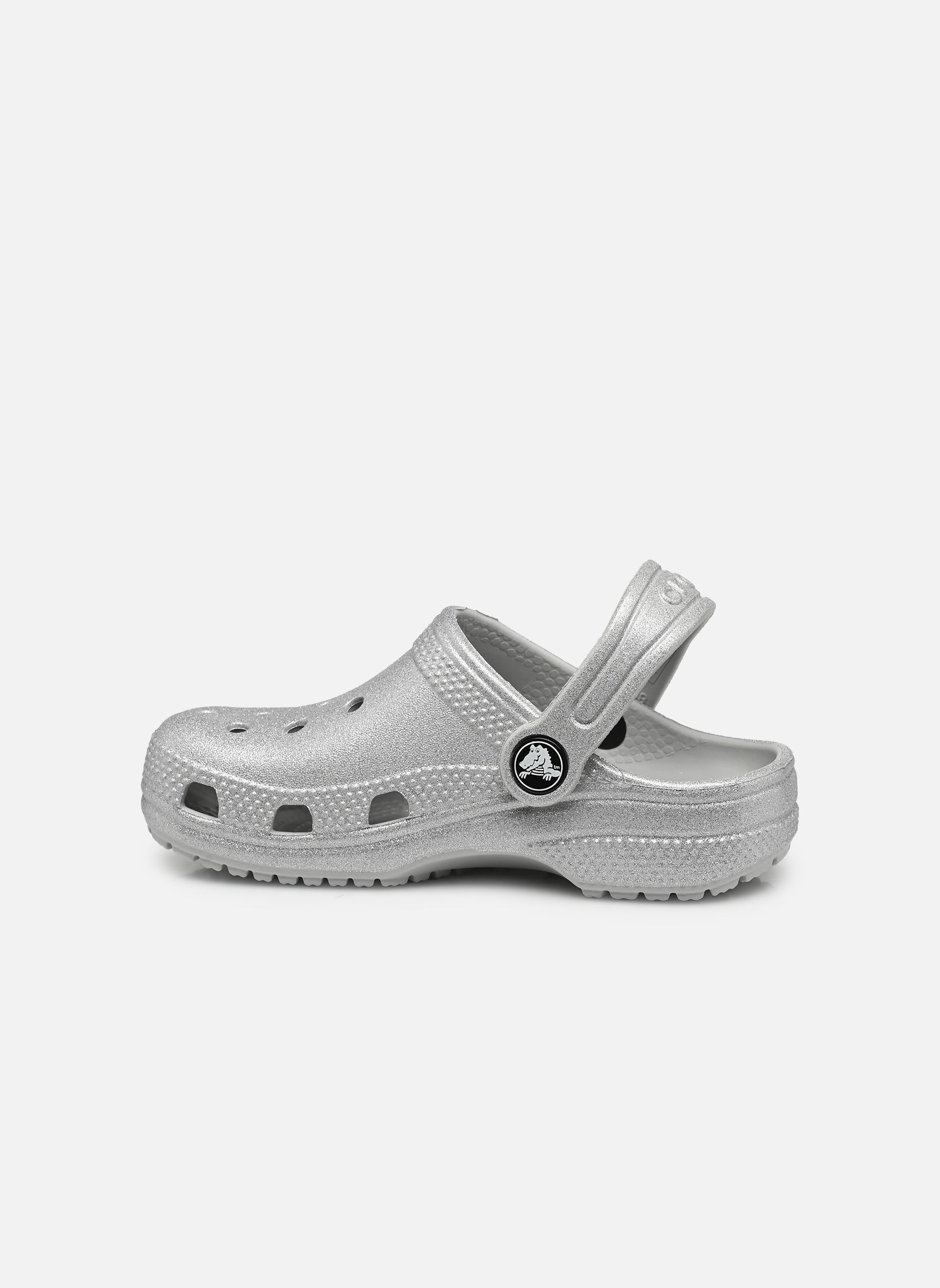 Zuecos y mules Classic Glitter Clog niña gris Crocs Zuecos y mules Classic Glitter Clog niña gris Silver glitter