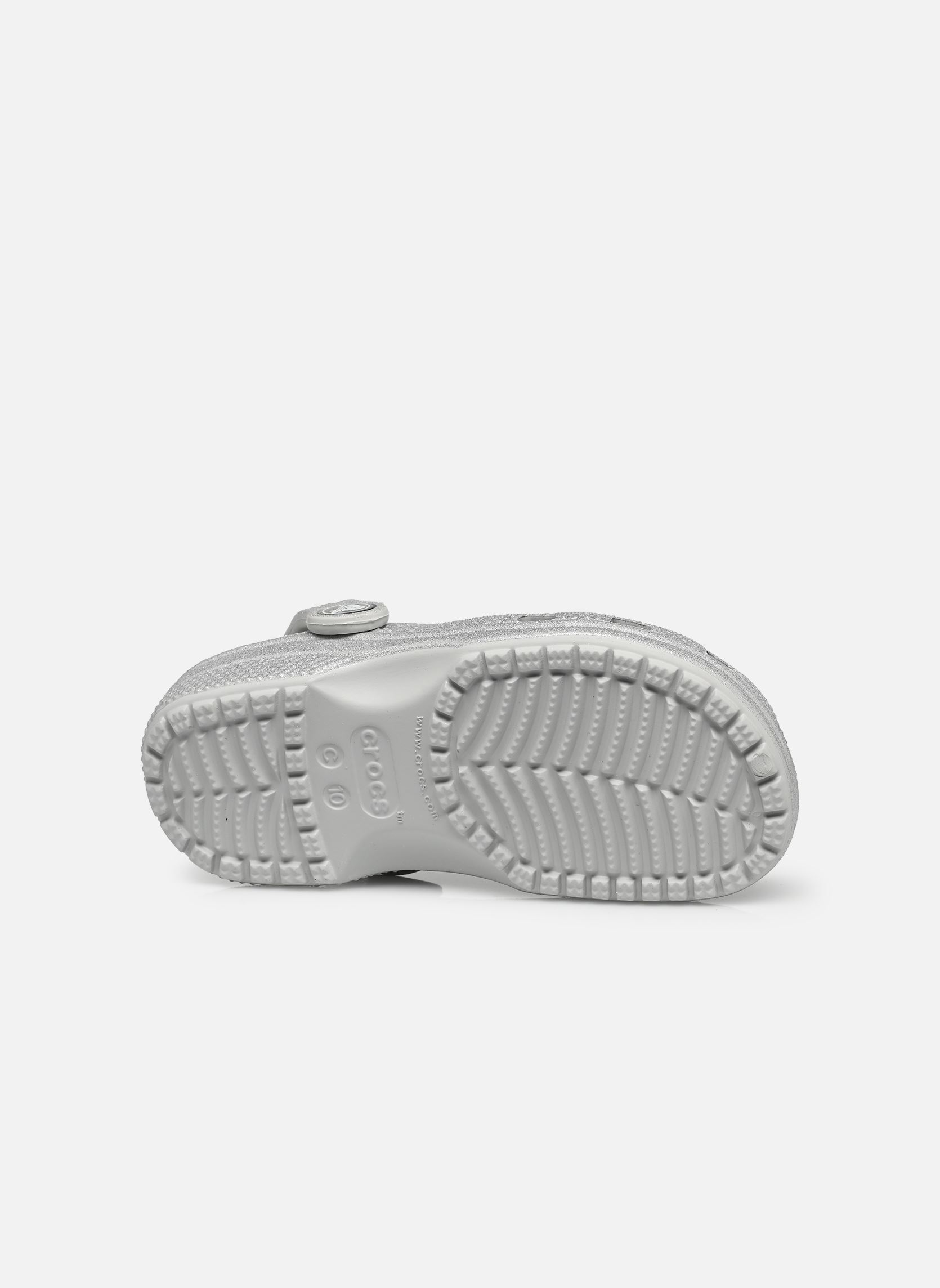 Zuecos y mules Classic Glitter Clog niña gris Crocs Zuecos y mules Classic Glitter Clog niña gris Silver glitter