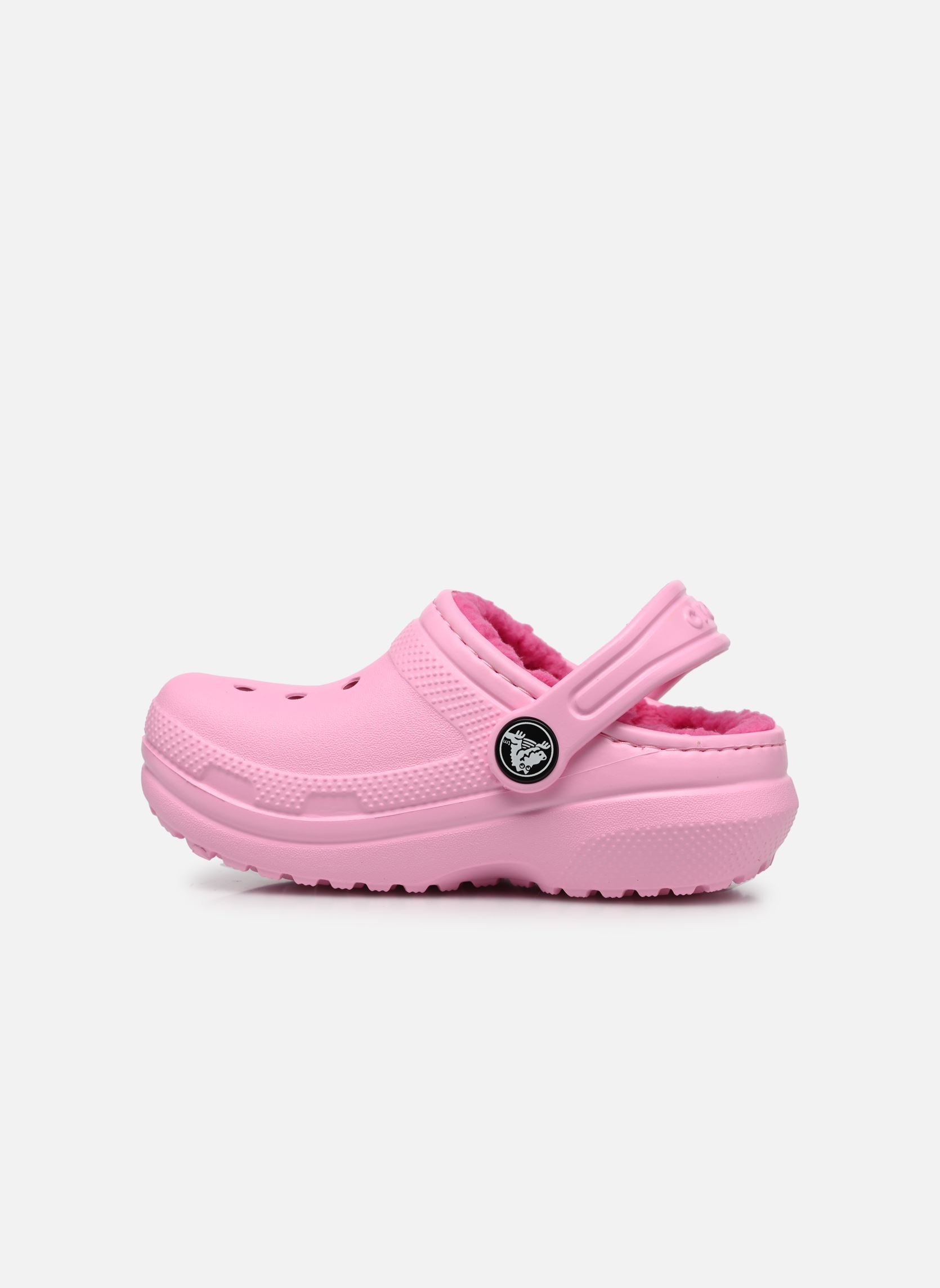 Mules et sabots Classic Lined Clog fille rose Crocs Mules et sabots Classic Lined Clog fille rose Flamingo