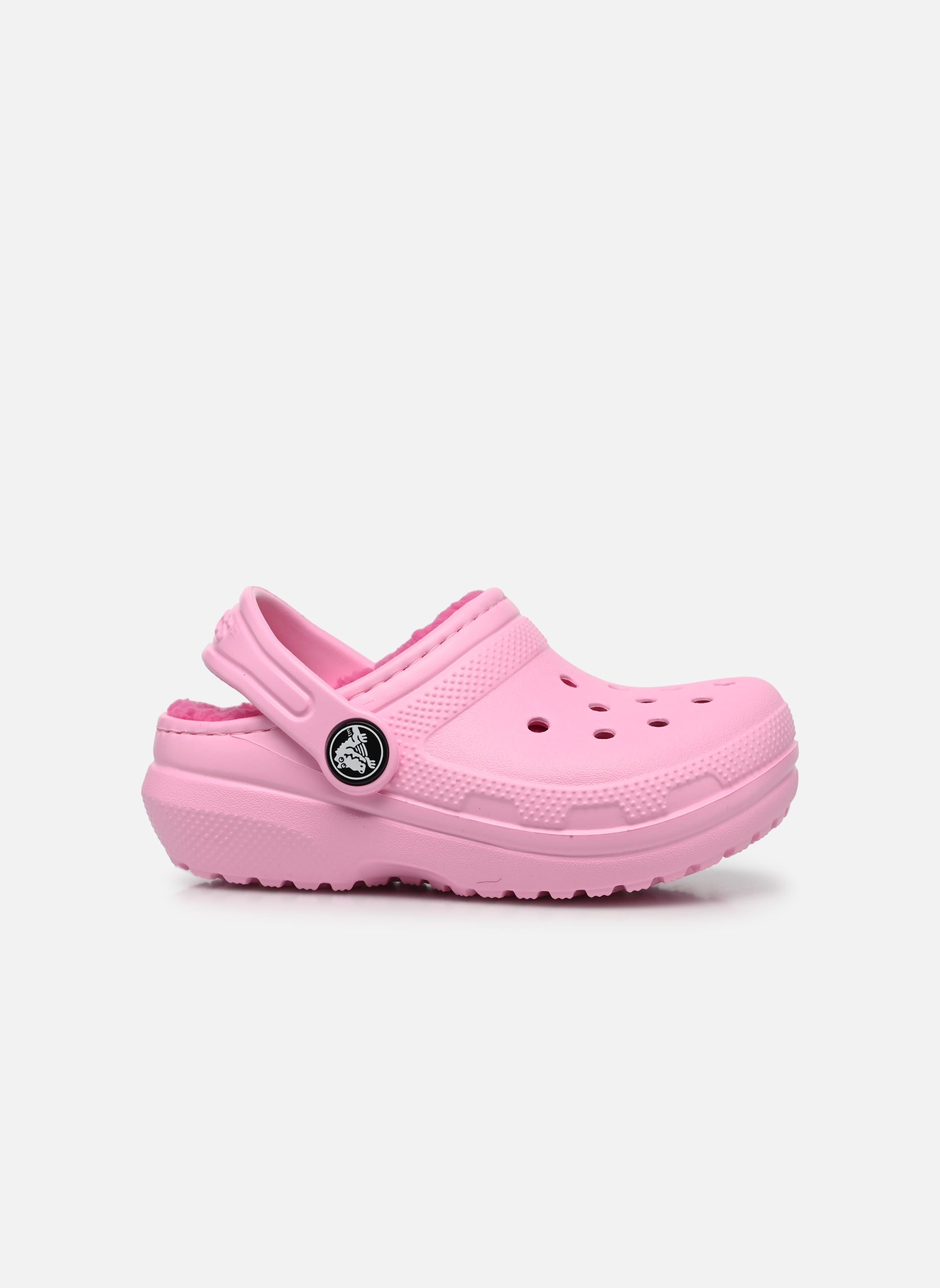 Mules et sabots Classic Lined Clog fille rose Crocs Mules et sabots Classic Lined Clog fille rose Flamingo