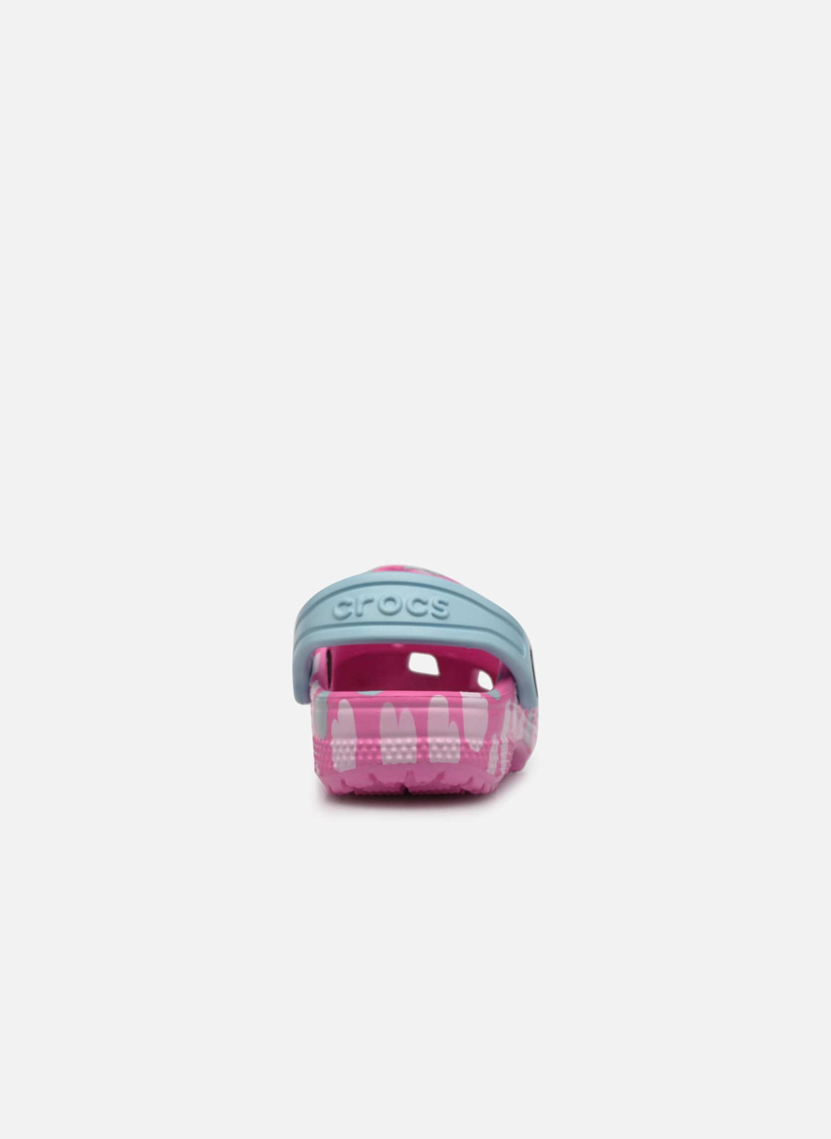 Mules et sabots Classic Easy Icon Clog fille rose Crocs Mules et sabots Classic Easy Icon Clog fille rose Taffy Pink/Multi